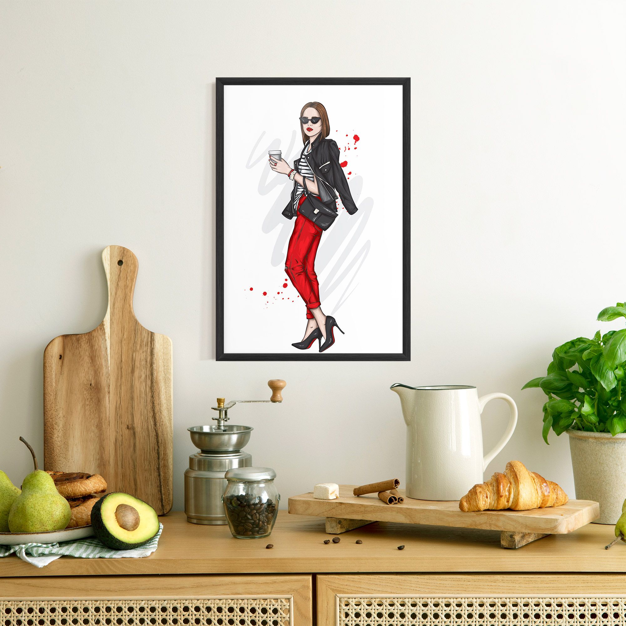Red Pants Woman mockup 8
