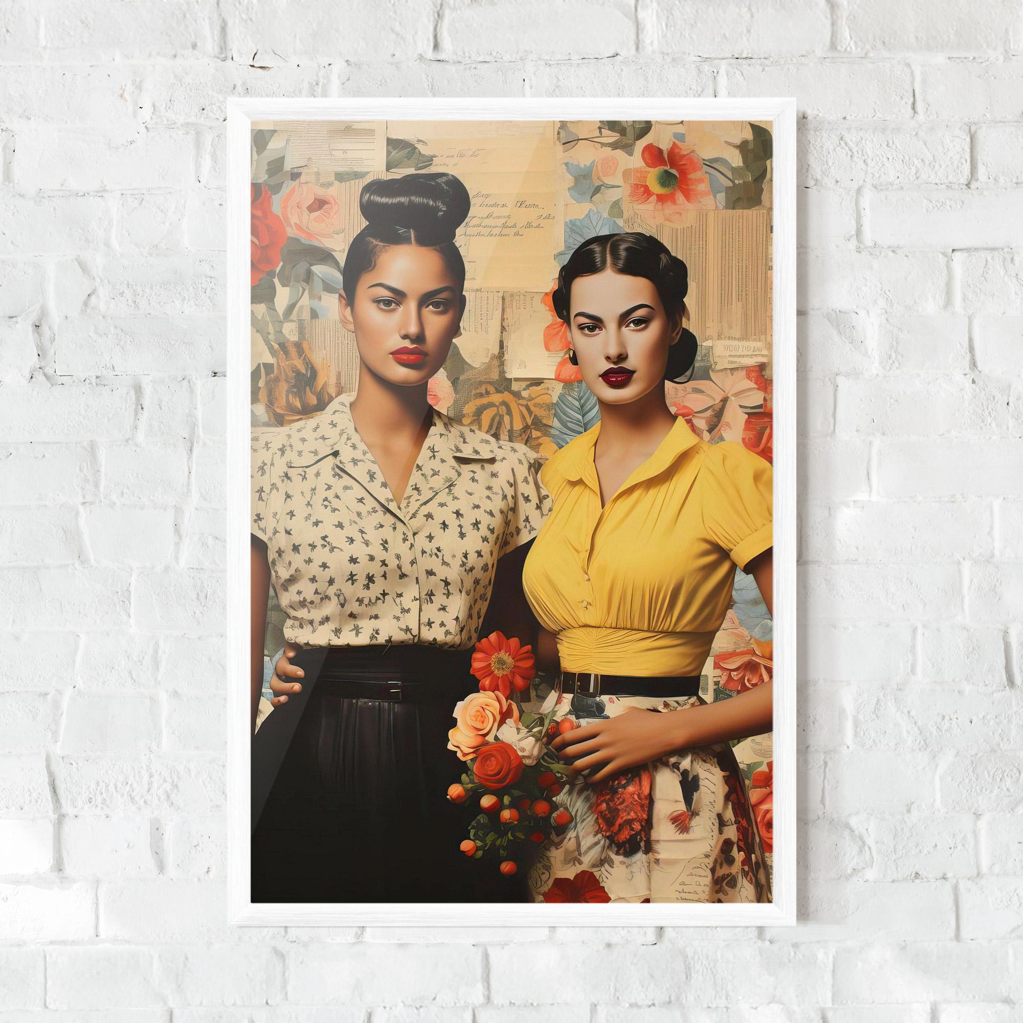 Gerahmte Poster Friendship Vintage Power mockup 0
