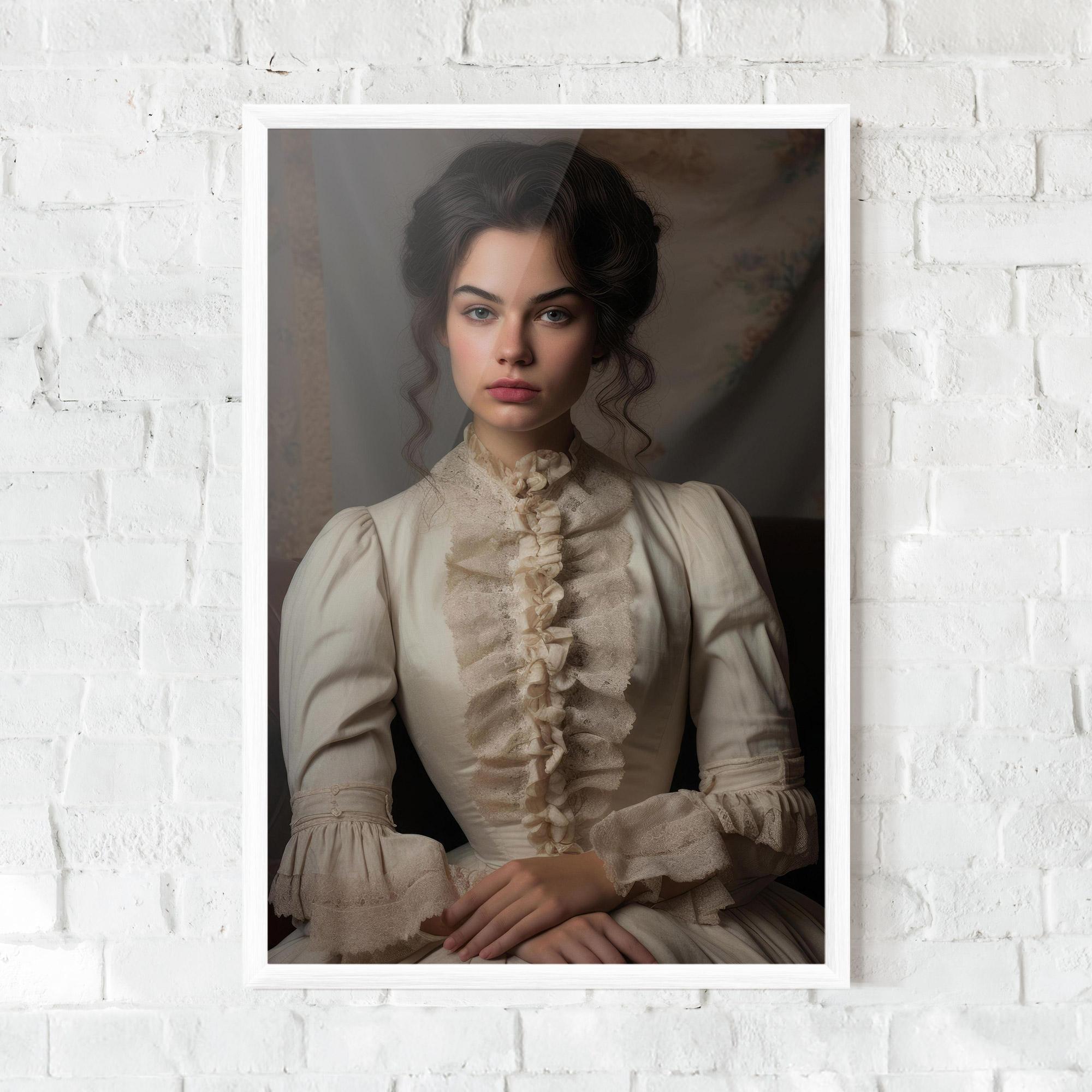 Gerahmte Poster Pretty Vintage Dress mockup 0