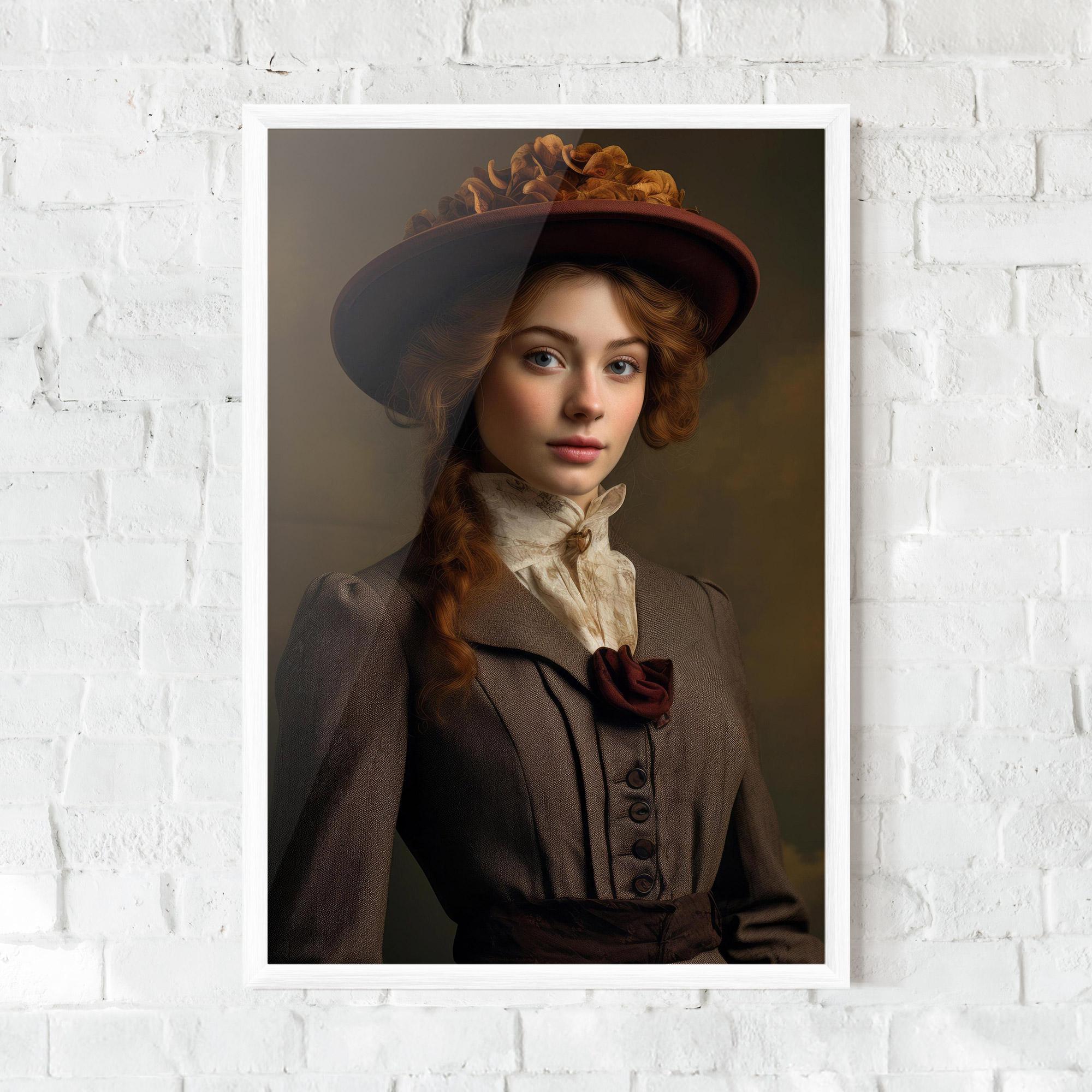 Gerahmte Poster Red Orange Hat mockup 0