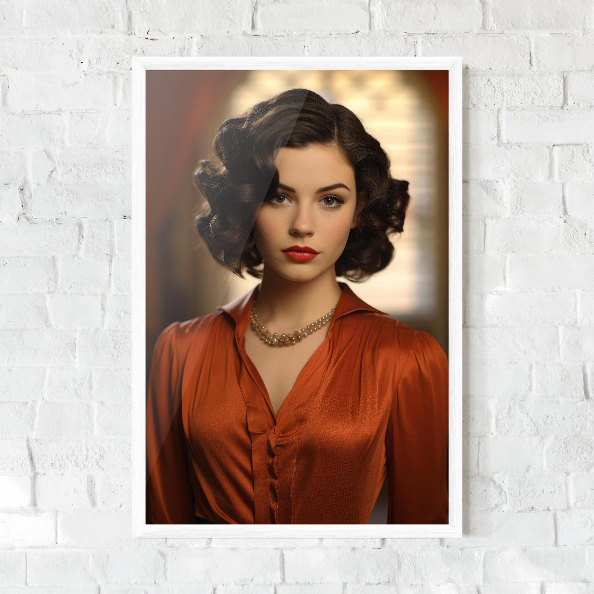 Gerahmte Poster Strong Orange Blouse mockup 0