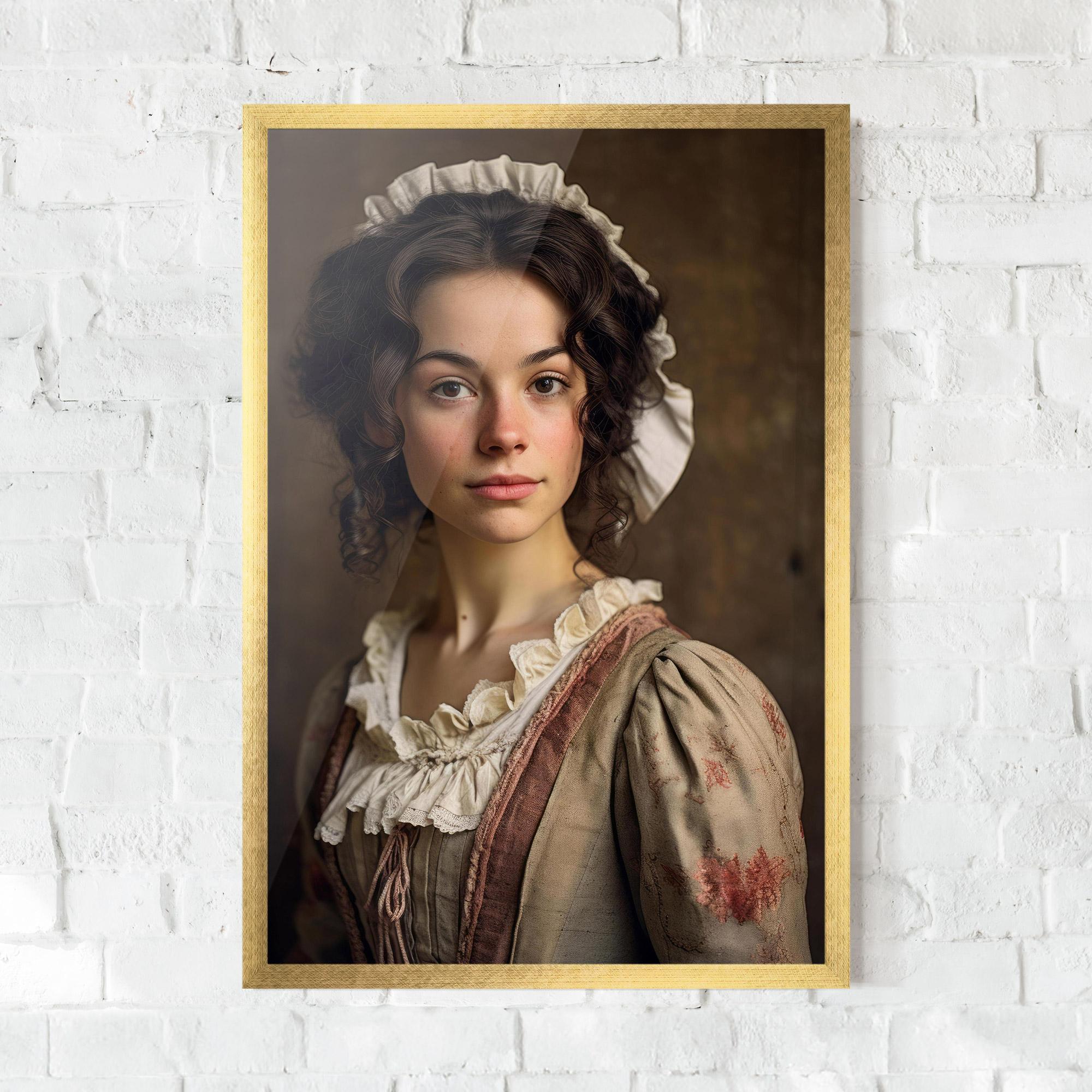 Gerahmte Poster Light Green Dress mockup 0