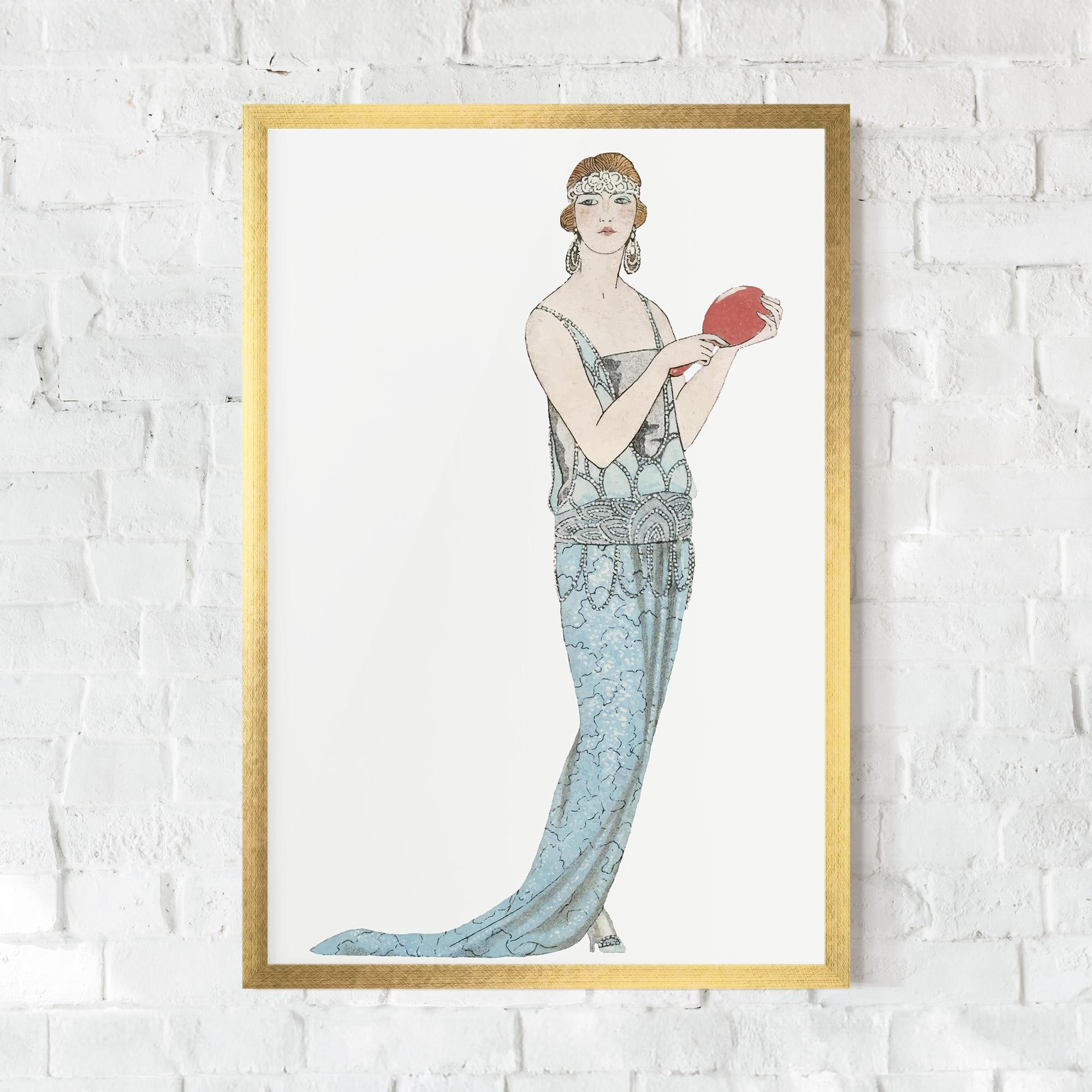 Gerahmte Poster Vintage Old Drawing mockup 0