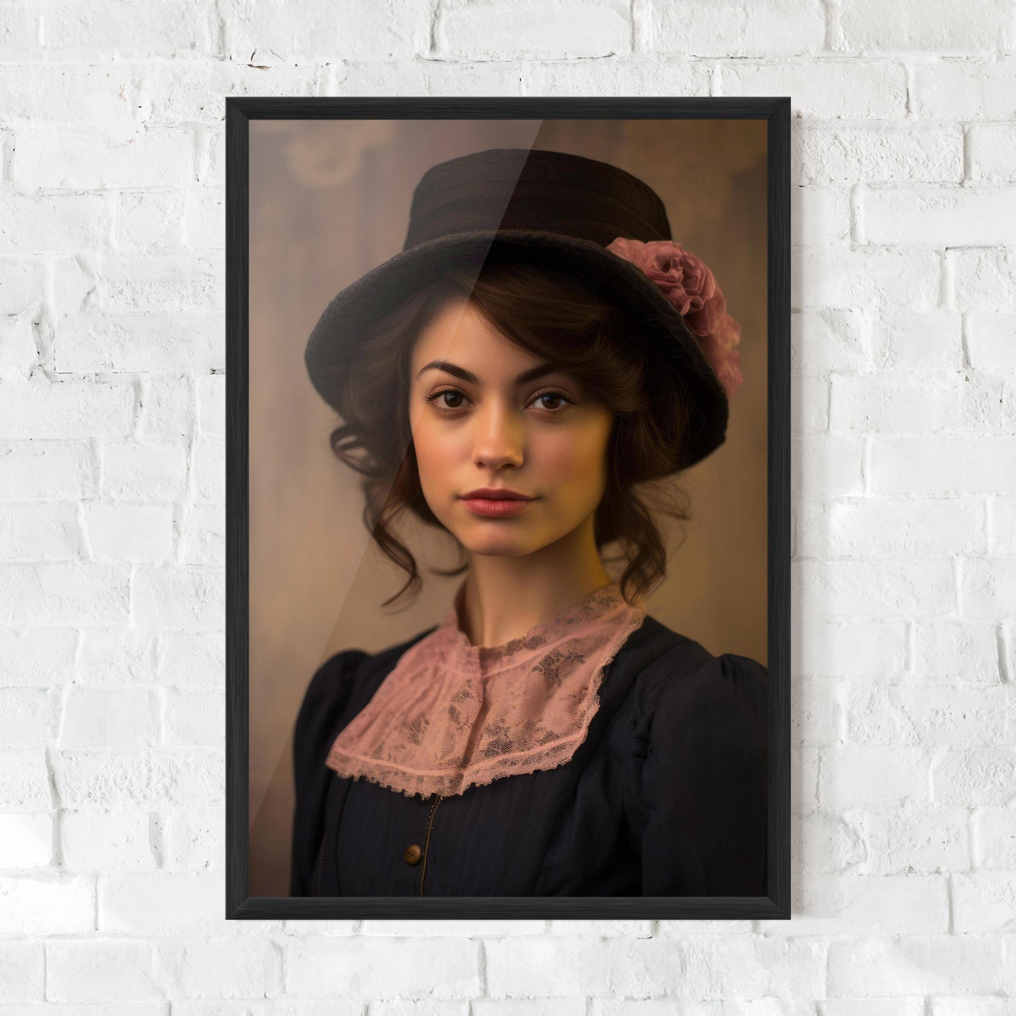 Gerahmte Poster Dark Blue Dress mockup 0