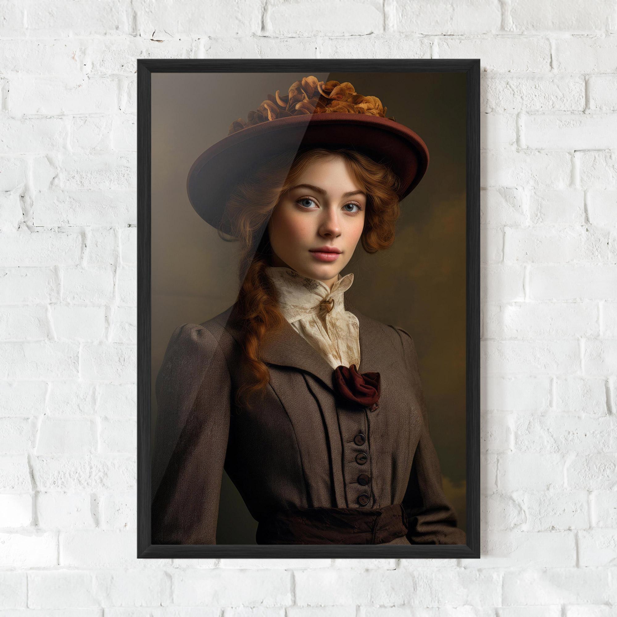 Gerahmte Poster Red Orange Hat mockup 0