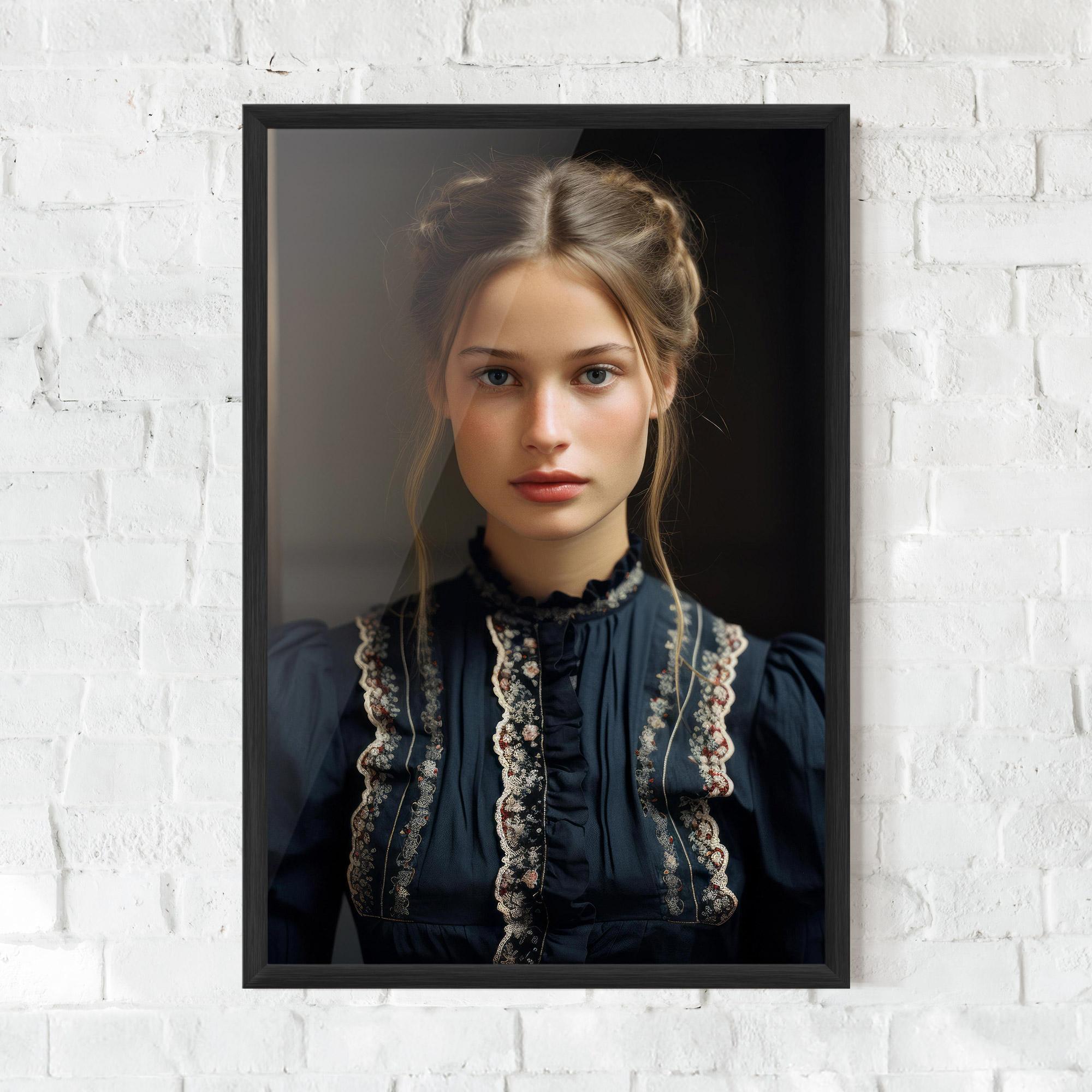 Gerahmte Poster Vintage Blue Eyes mockup 0