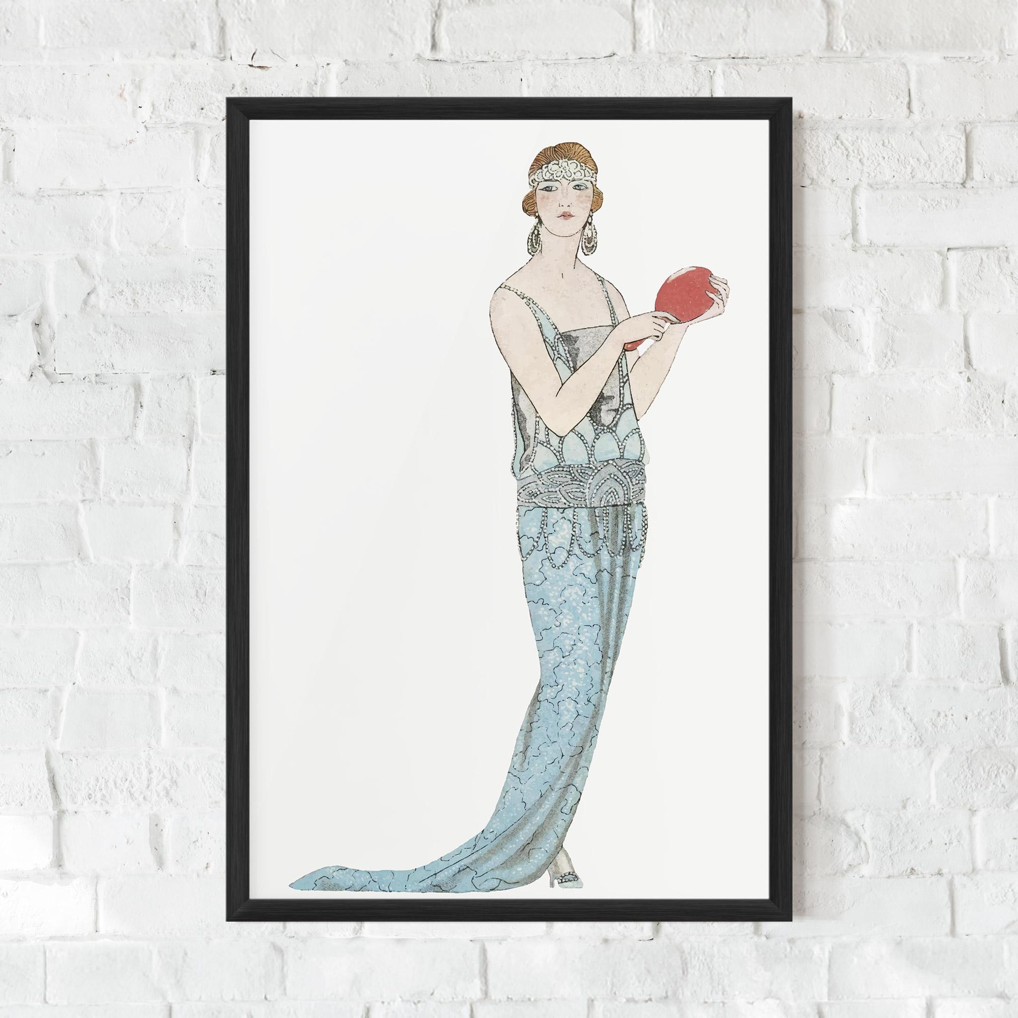 Gerahmte Poster Vintage Old Drawing mockup 0