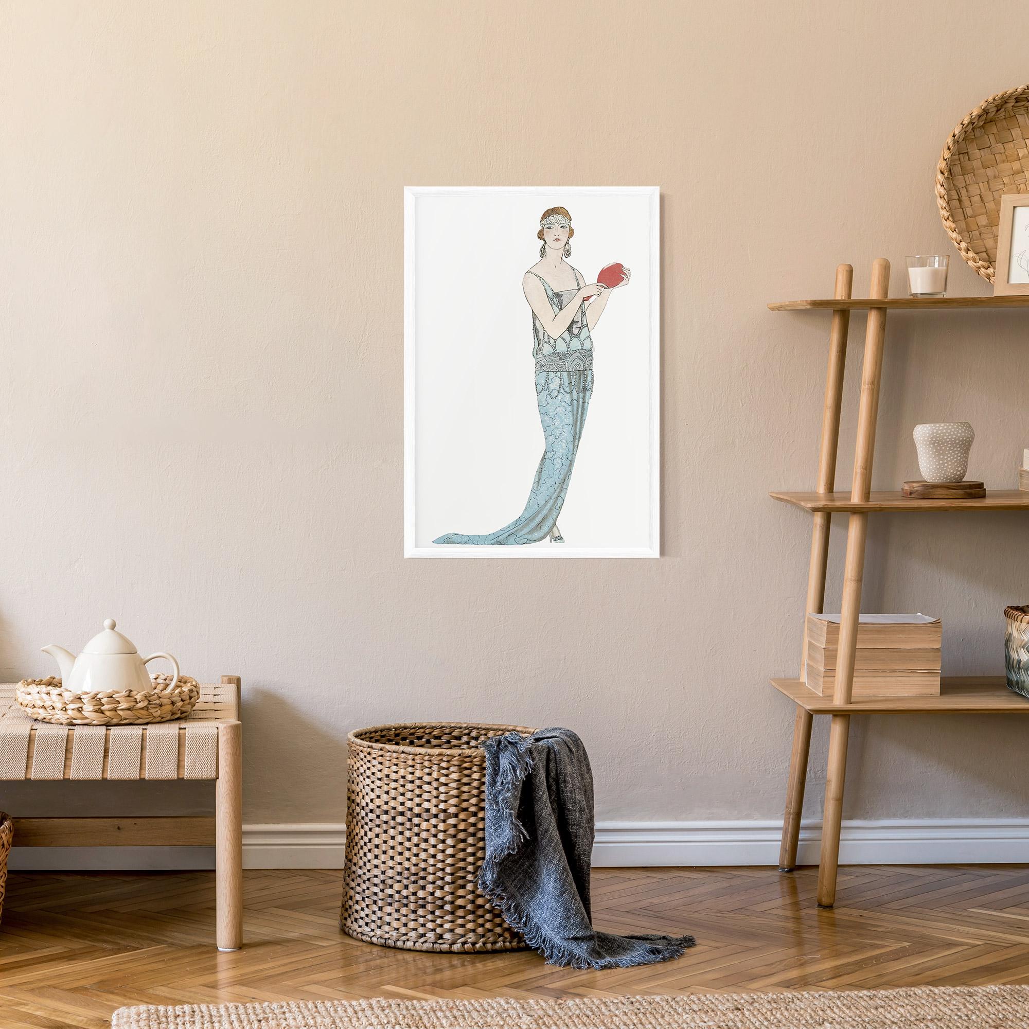 Gerahmte Poster Vintage Old Drawing mockup 9