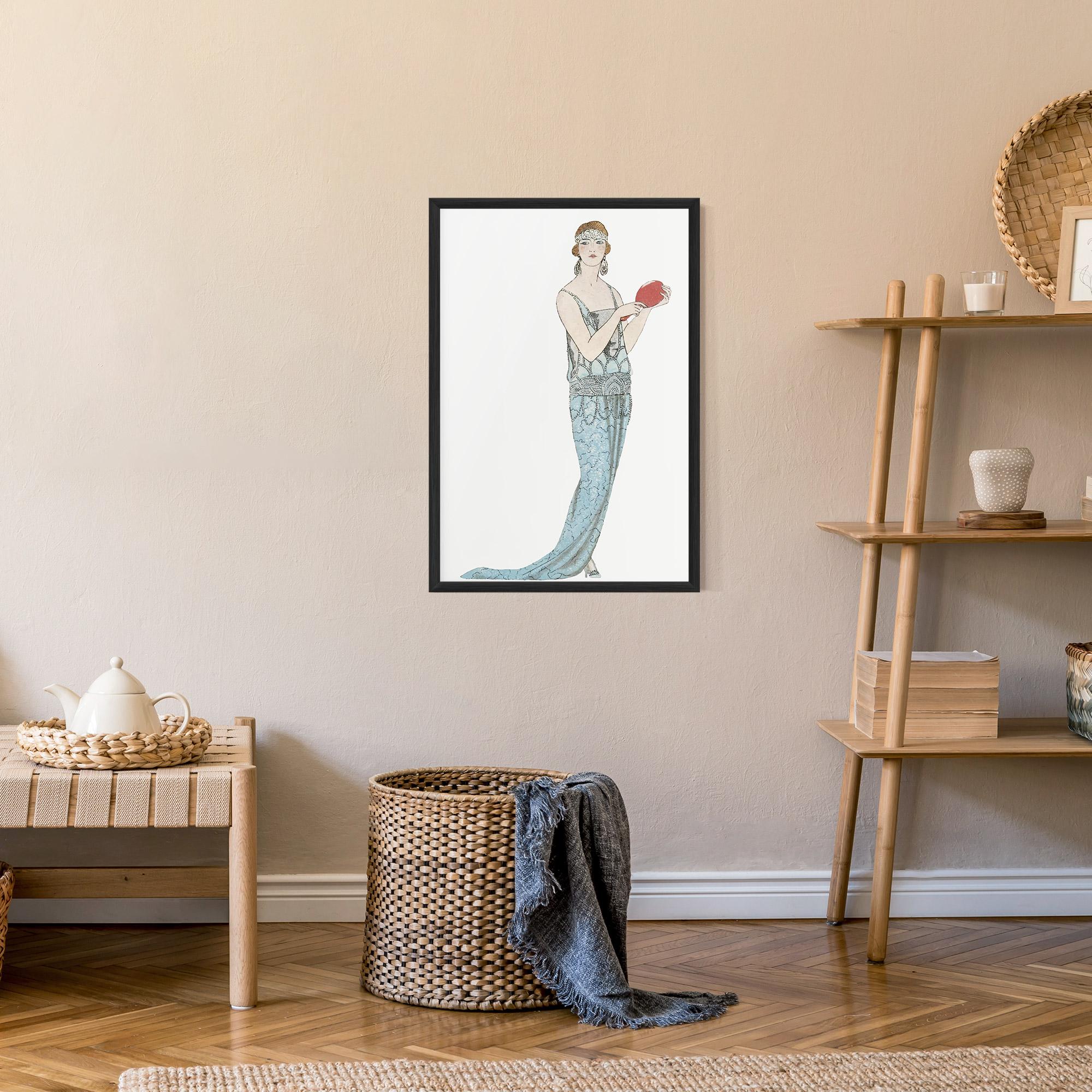 Gerahmte Poster Vintage Old Drawing mockup 9