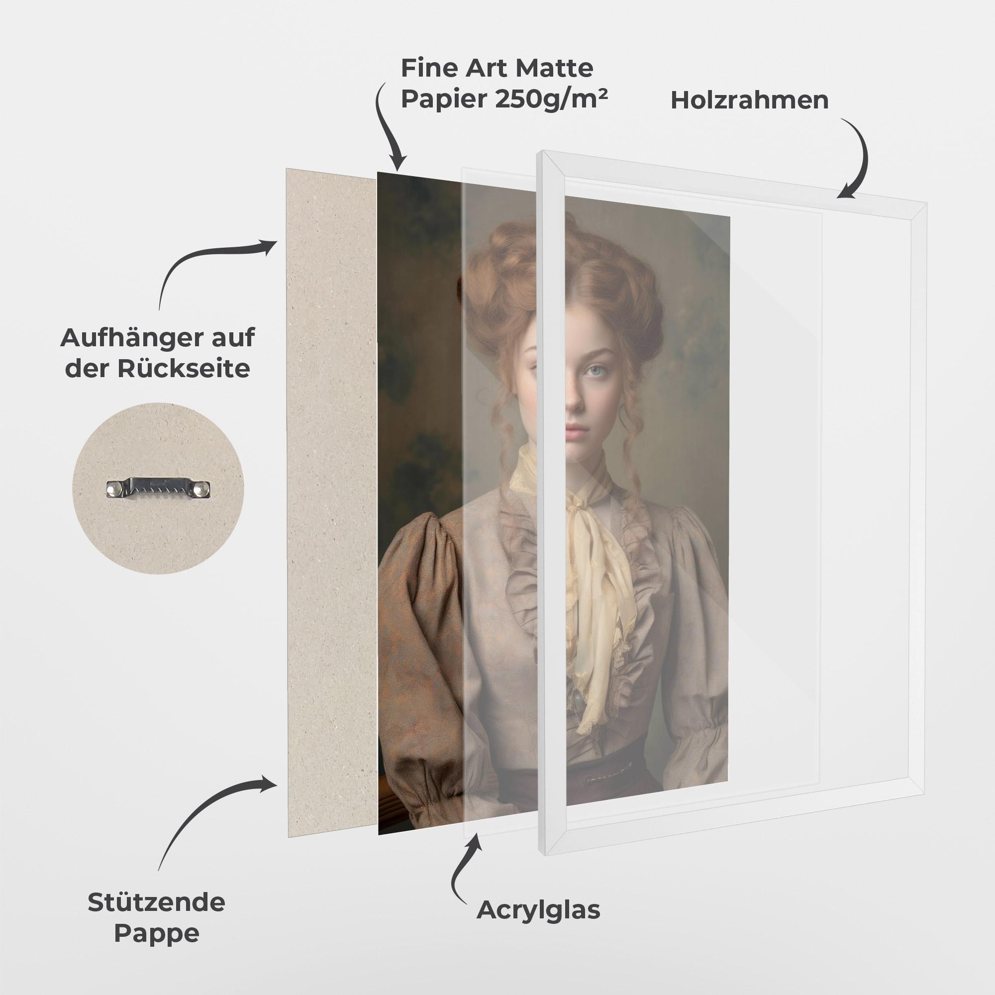 Gerahmte Poster Yellow Bow Tie mockup 1