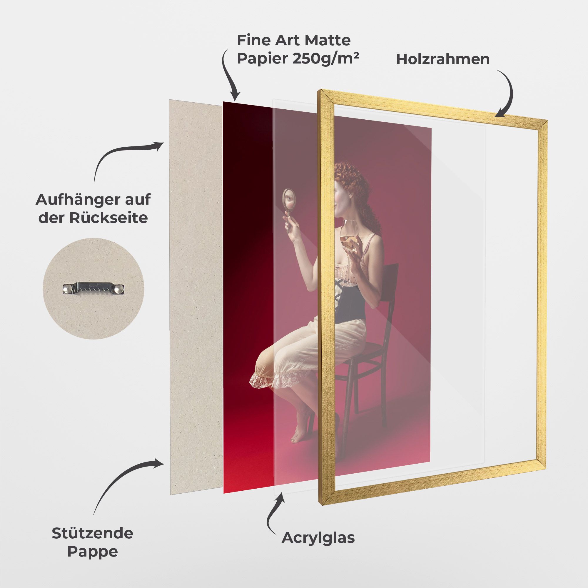 Medieval Redhead Woman mockup 1