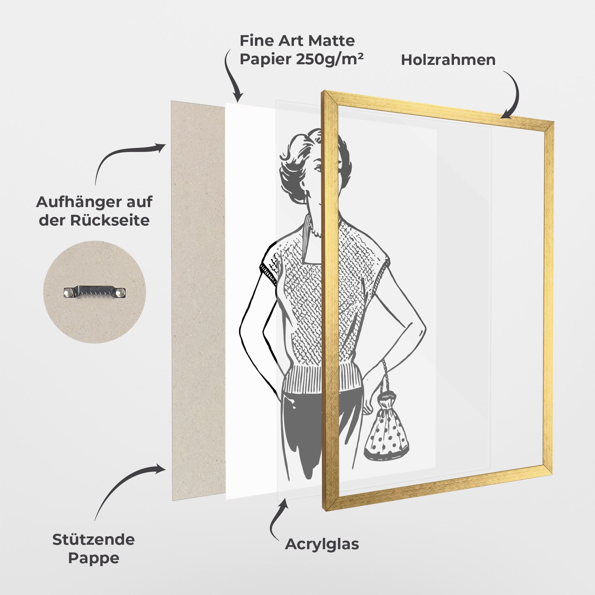 Vintage Girl Line mockup 1