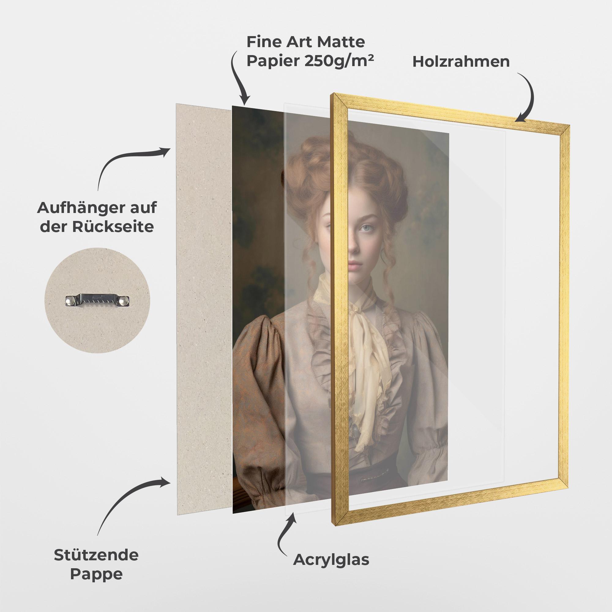 Gerahmte Poster Yellow Bow Tie mockup 1