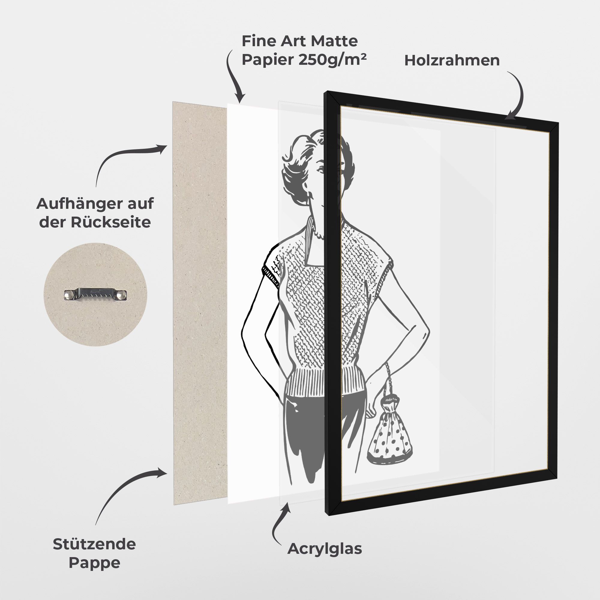 Vintage Girl Line mockup 1