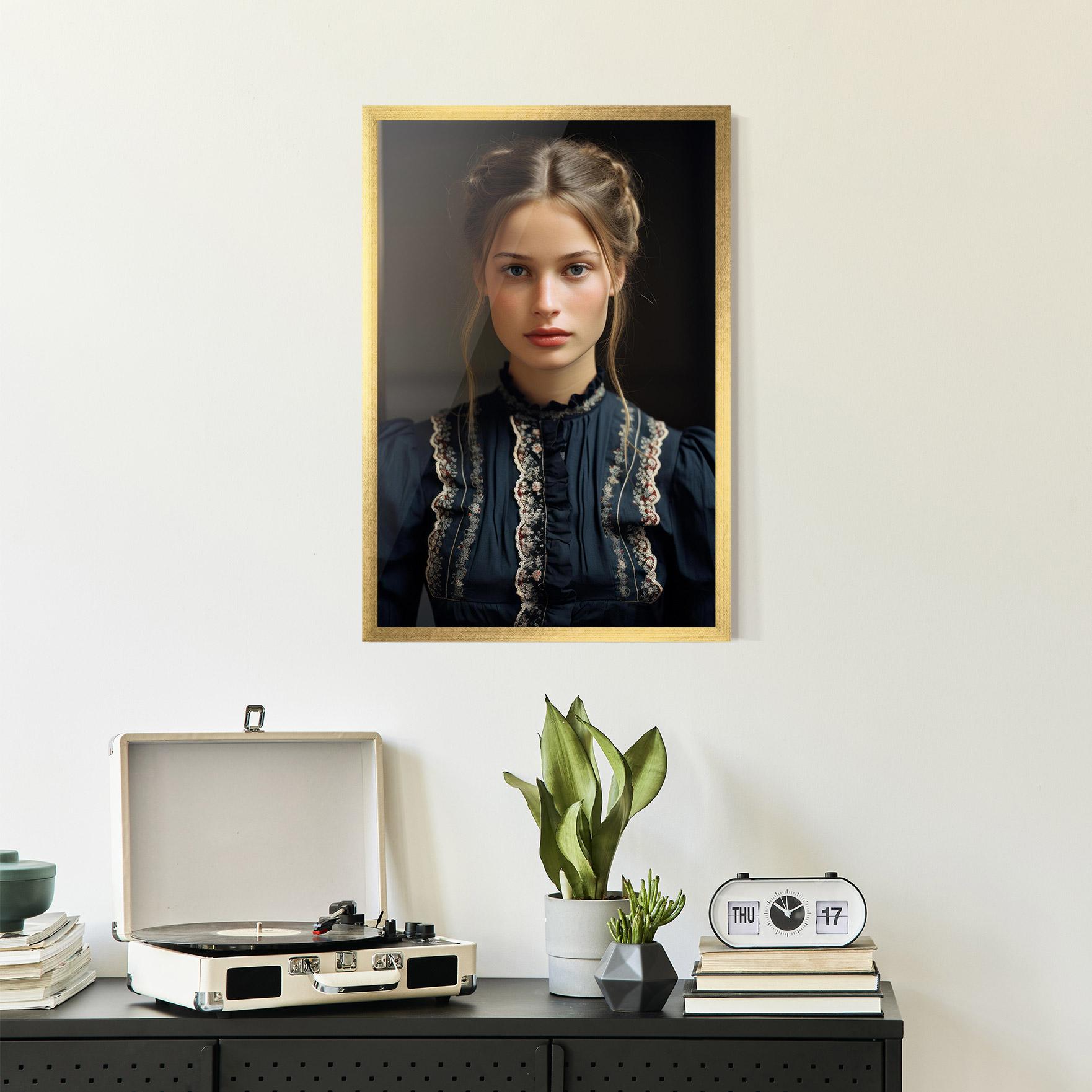 Gerahmte Poster Vintage Blue Eyes mockup 2