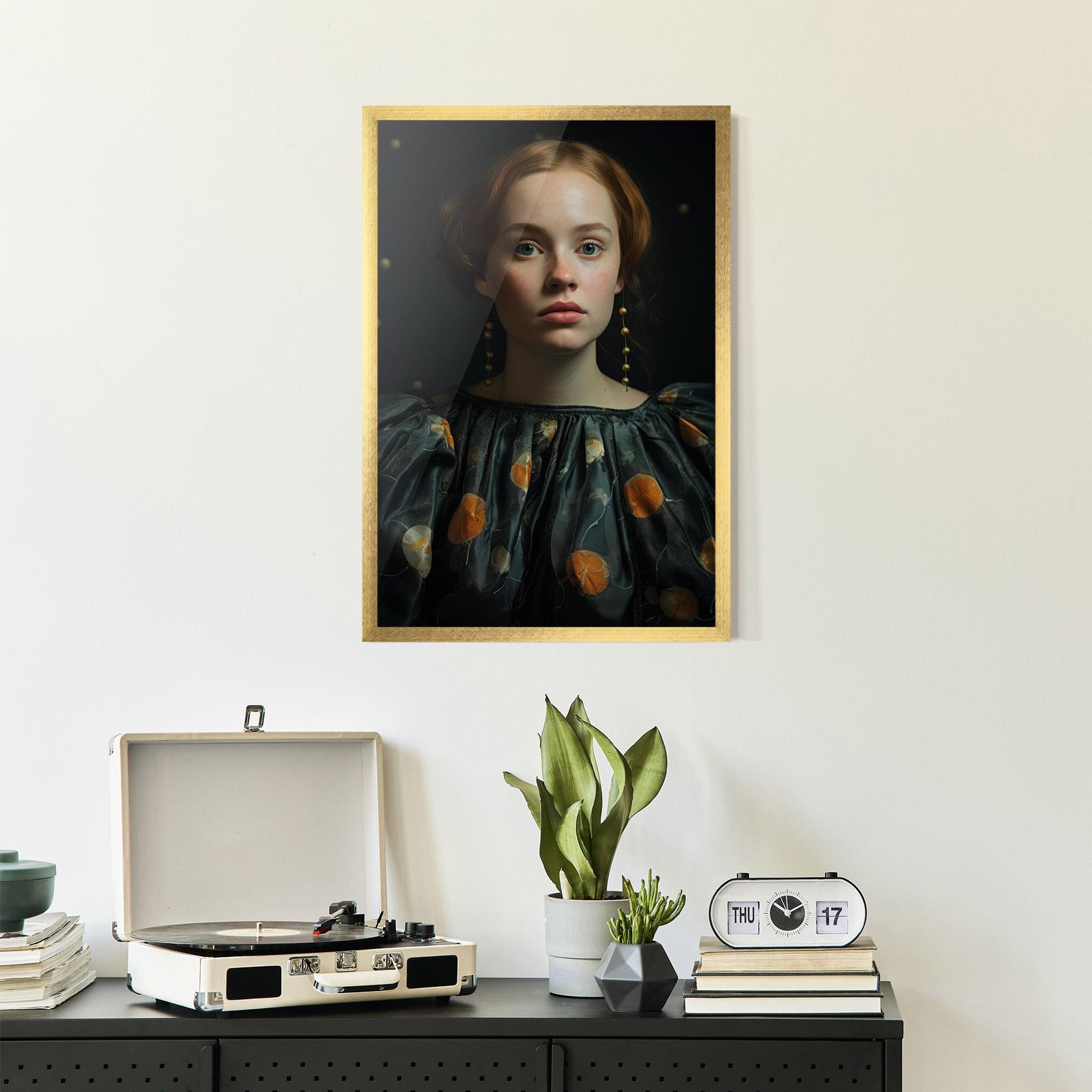 Gerahmte Poster Vintage Red Hair mockup 2