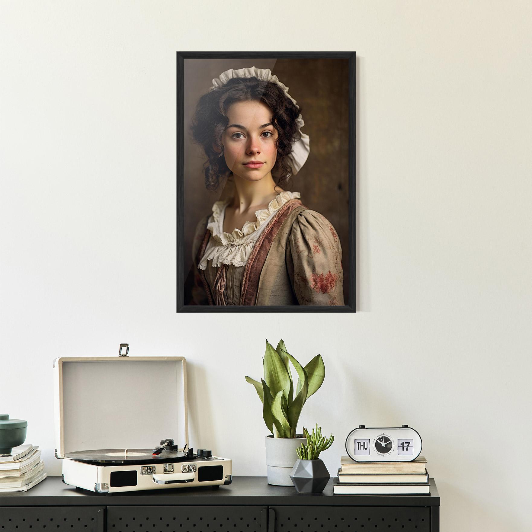 Gerahmte Poster Light Green Dress mockup 2