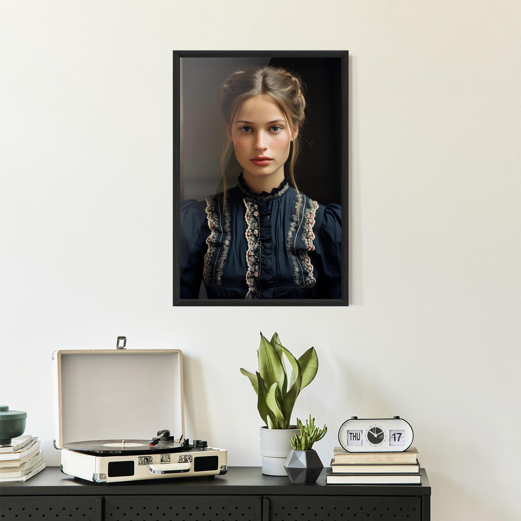 Gerahmte Poster Vintage Blue Eyes mockup 2