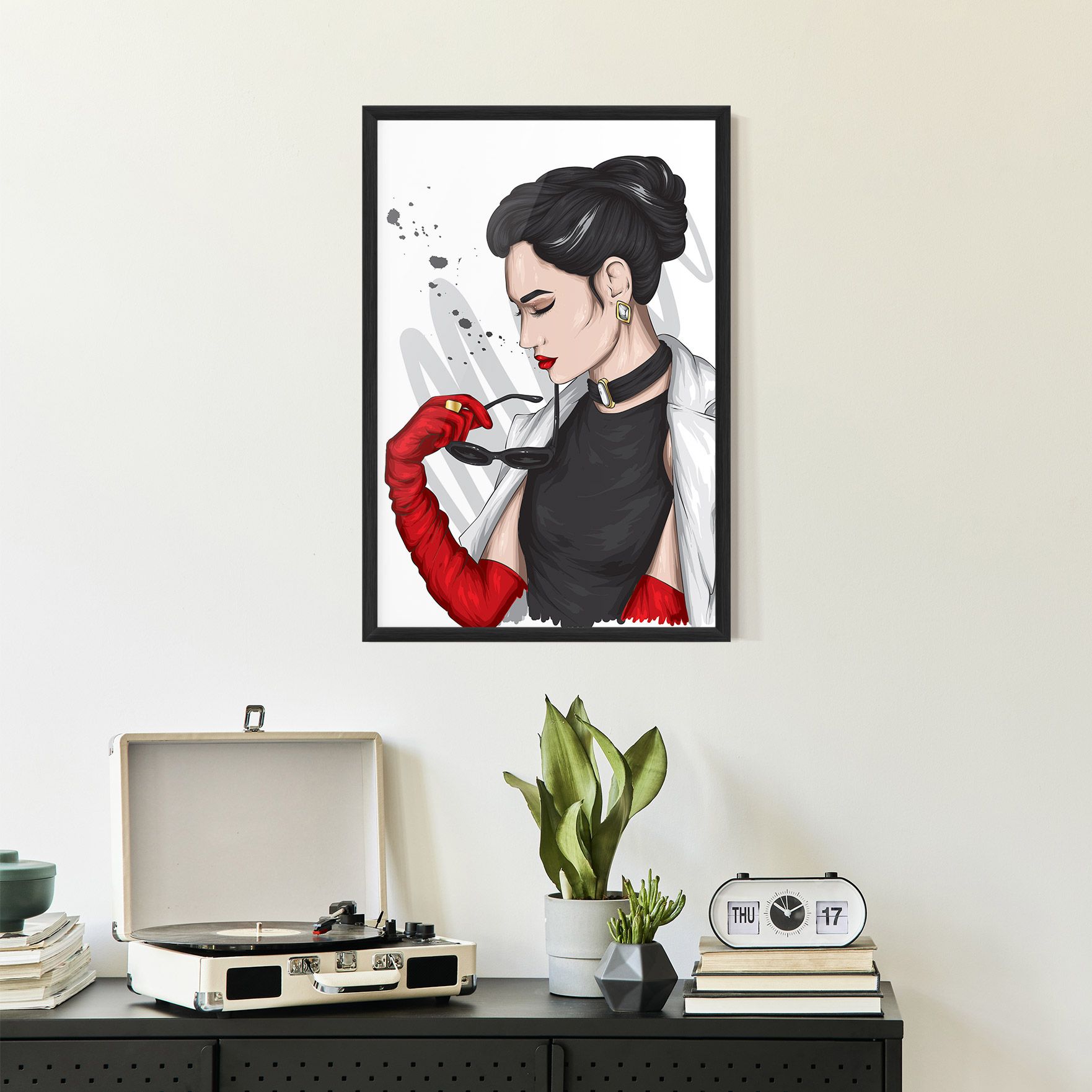 Vintage Red Gloves mockup 2