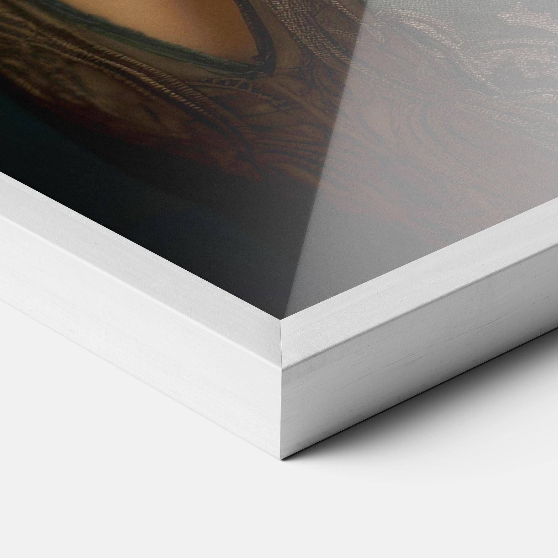 Gerahmte Poster Green Vintage Blouse mockup 3