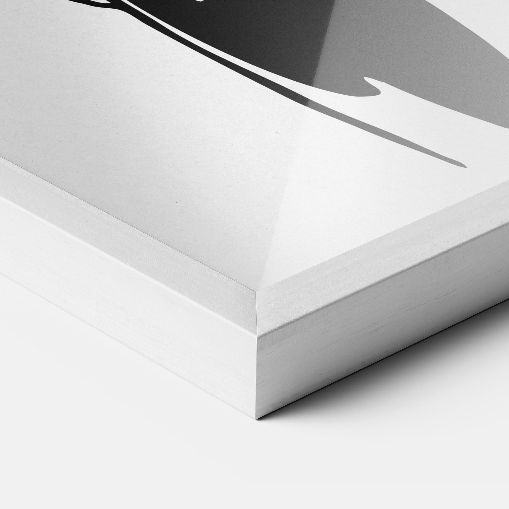 Gerahmte Poster Vintage Girl Line mockup 3