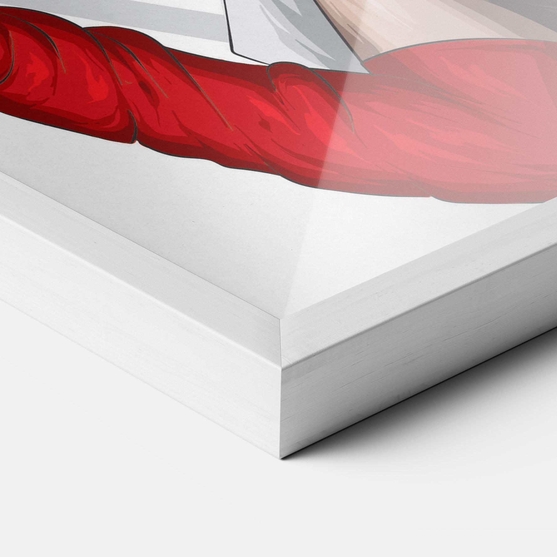 Gerahmte Poster Vintage Red Gloves mockup 3