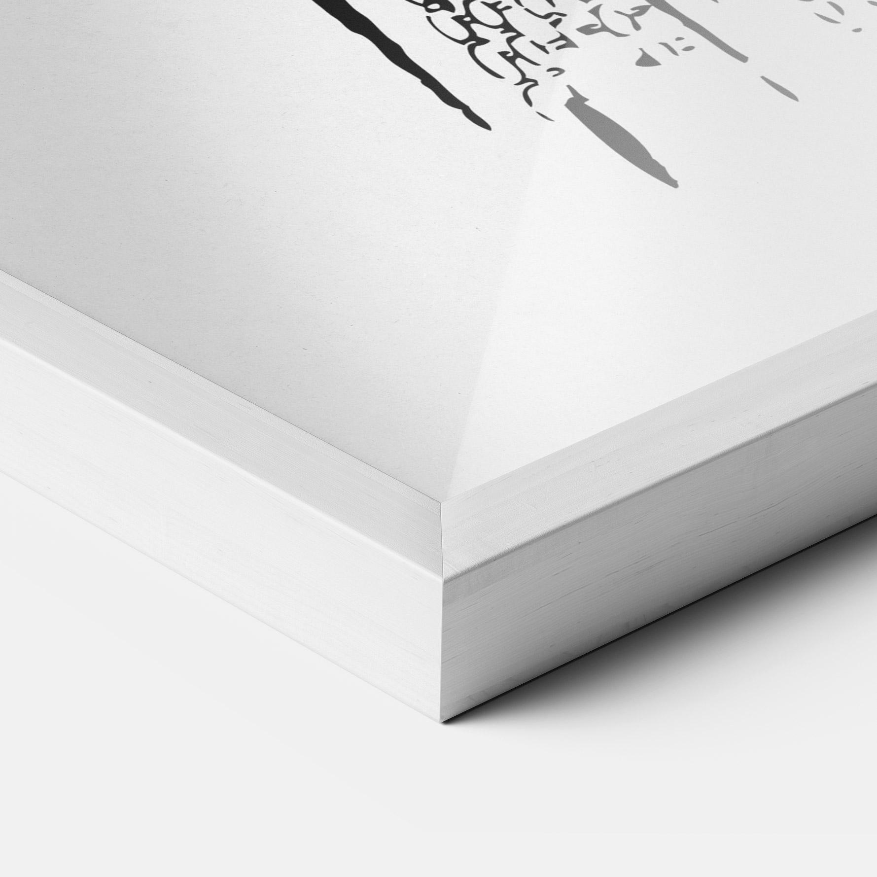 Gerahmte Poster Vintage Woman Line mockup 3