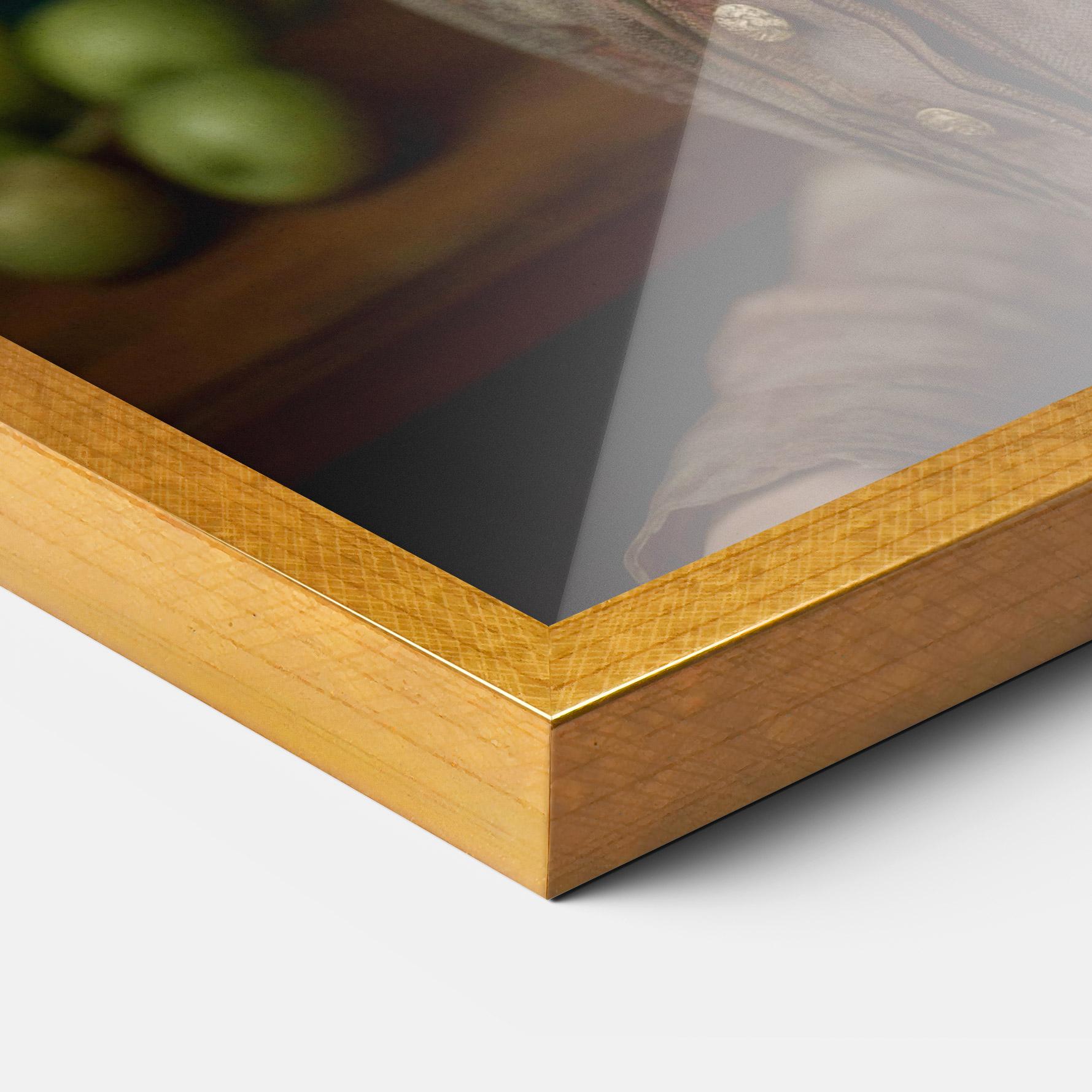 Gerahmte Poster Green Vintage Apple mockup 3