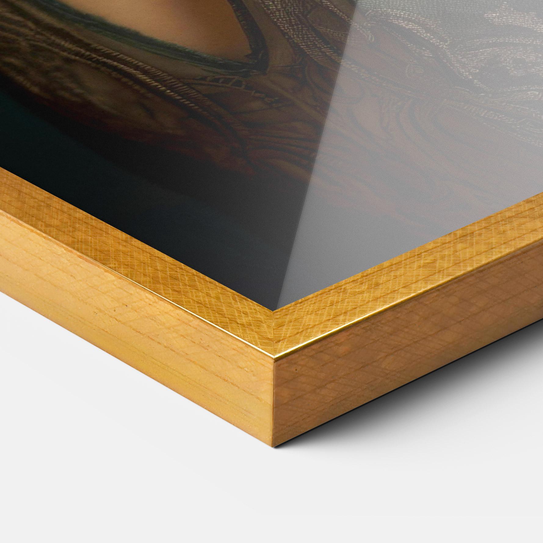 Gerahmte Poster Green Vintage Blouse mockup 3