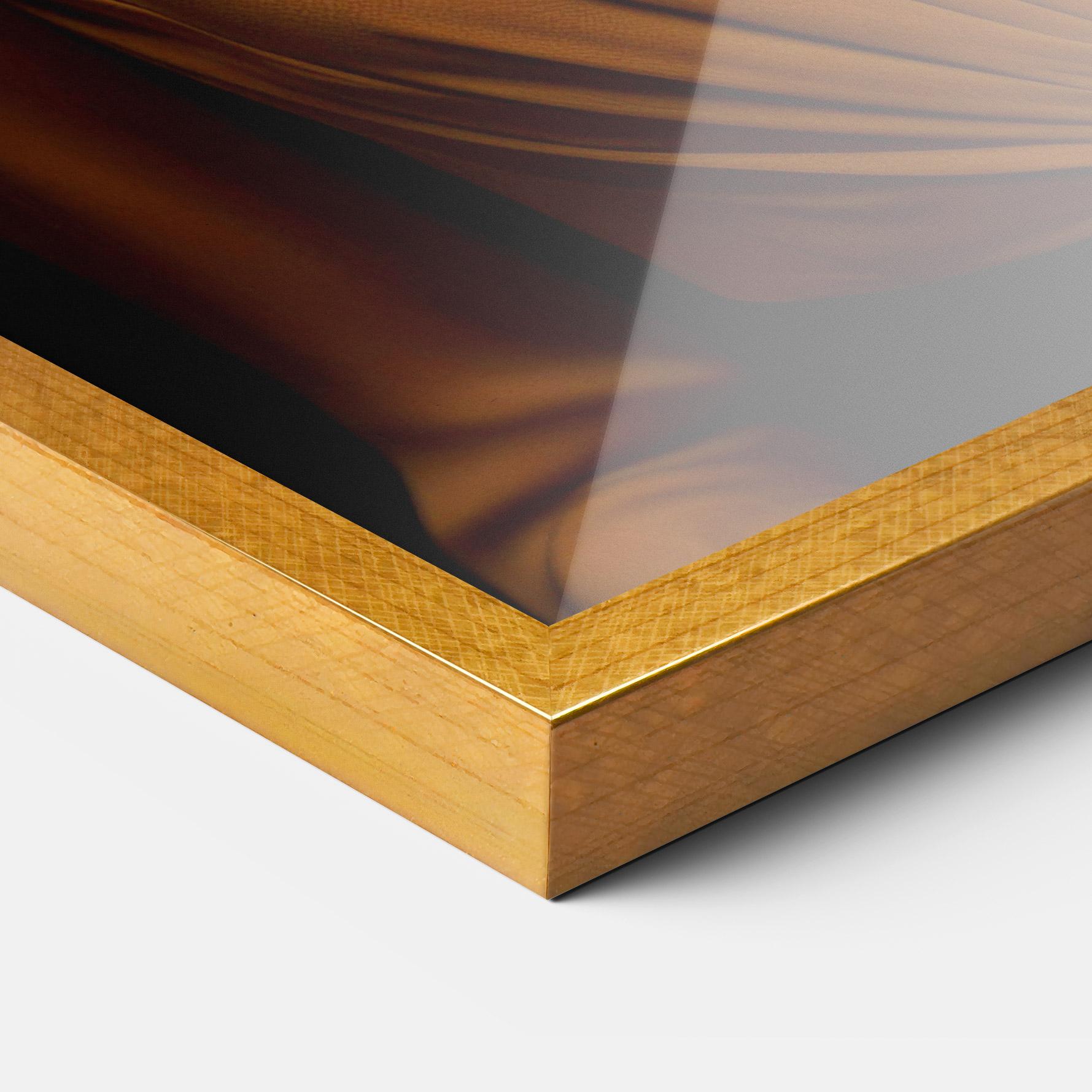 Gerahmte Poster Orange Blouse Pearls mockup 3