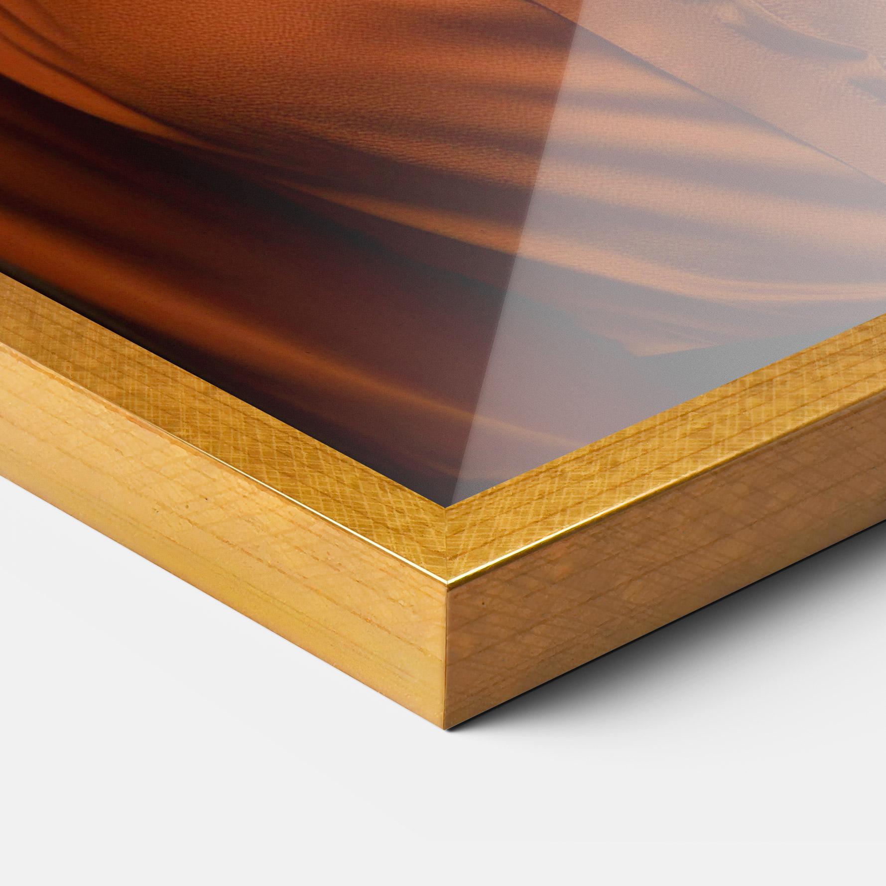 Gerahmte Poster Strong Orange Blouse mockup 3