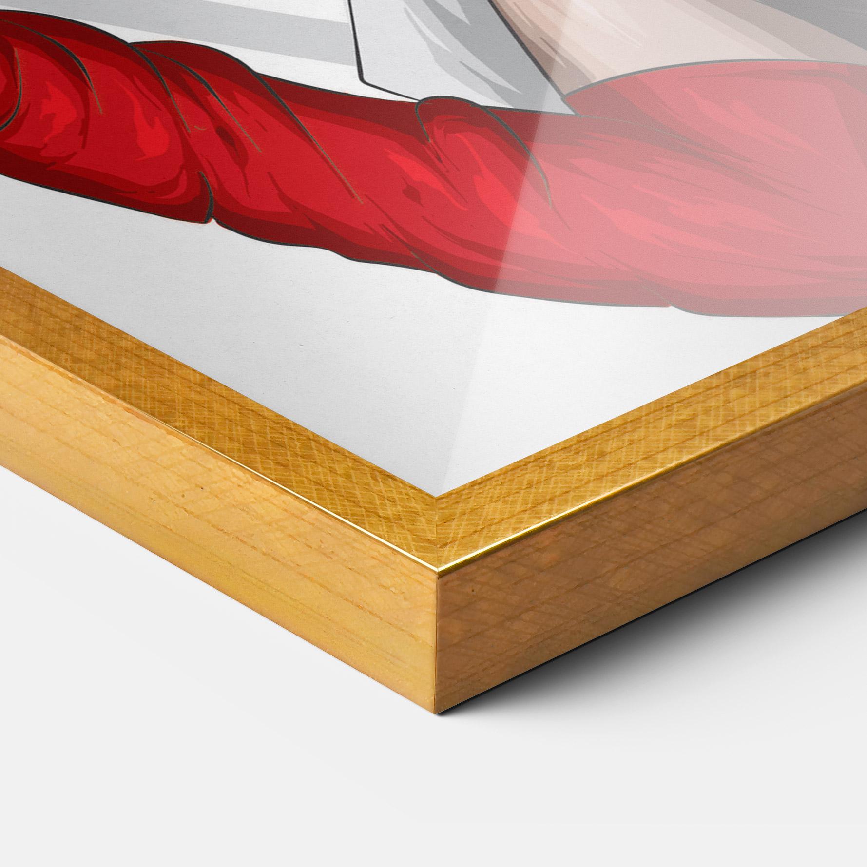 Gerahmte Poster Vintage Red Gloves mockup 3