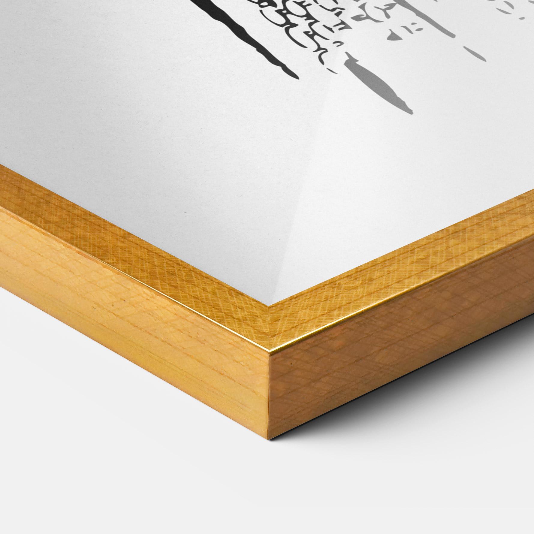 Gerahmte Poster Vintage Woman Line mockup 3