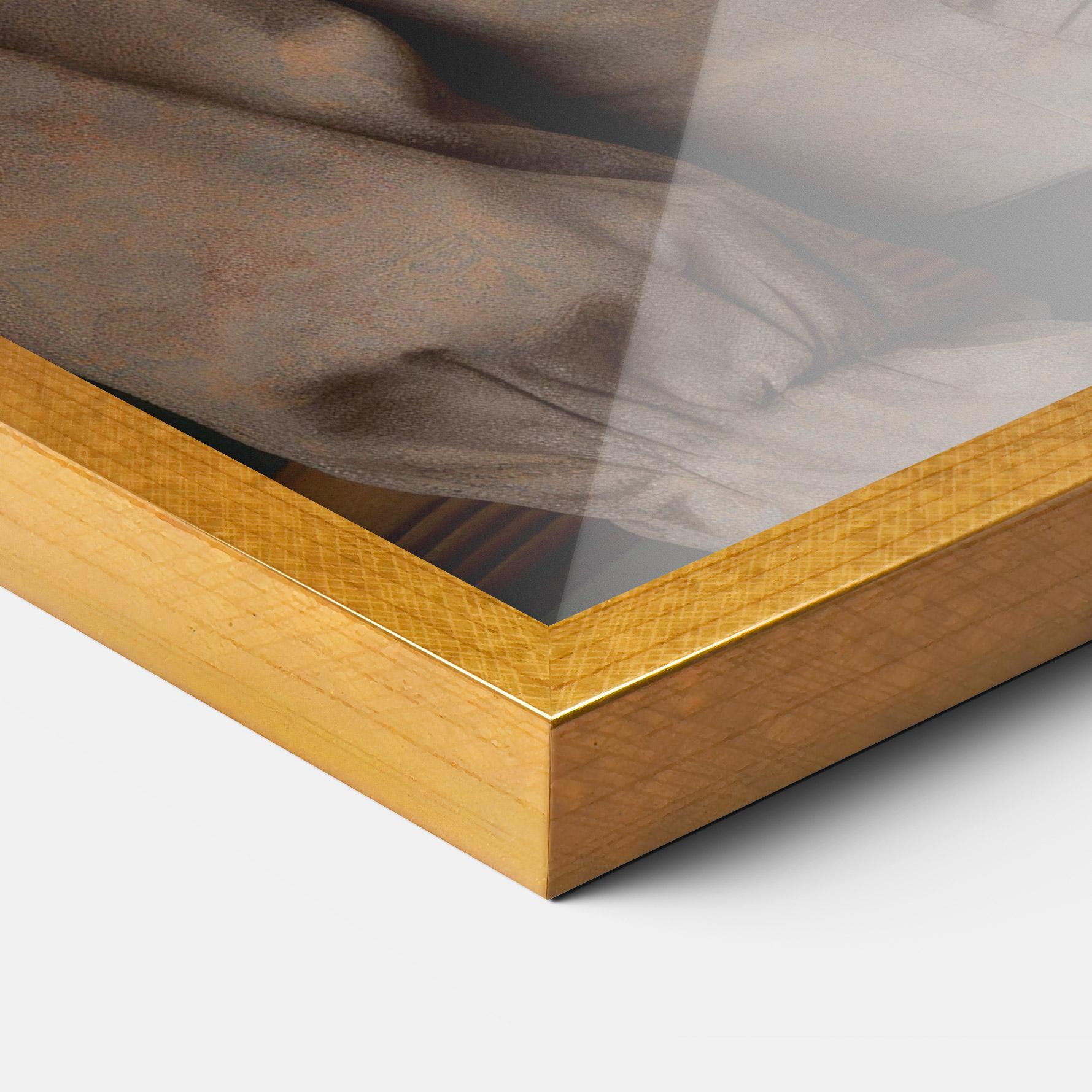 Gerahmte Poster Yellow Bow Tie mockup 3