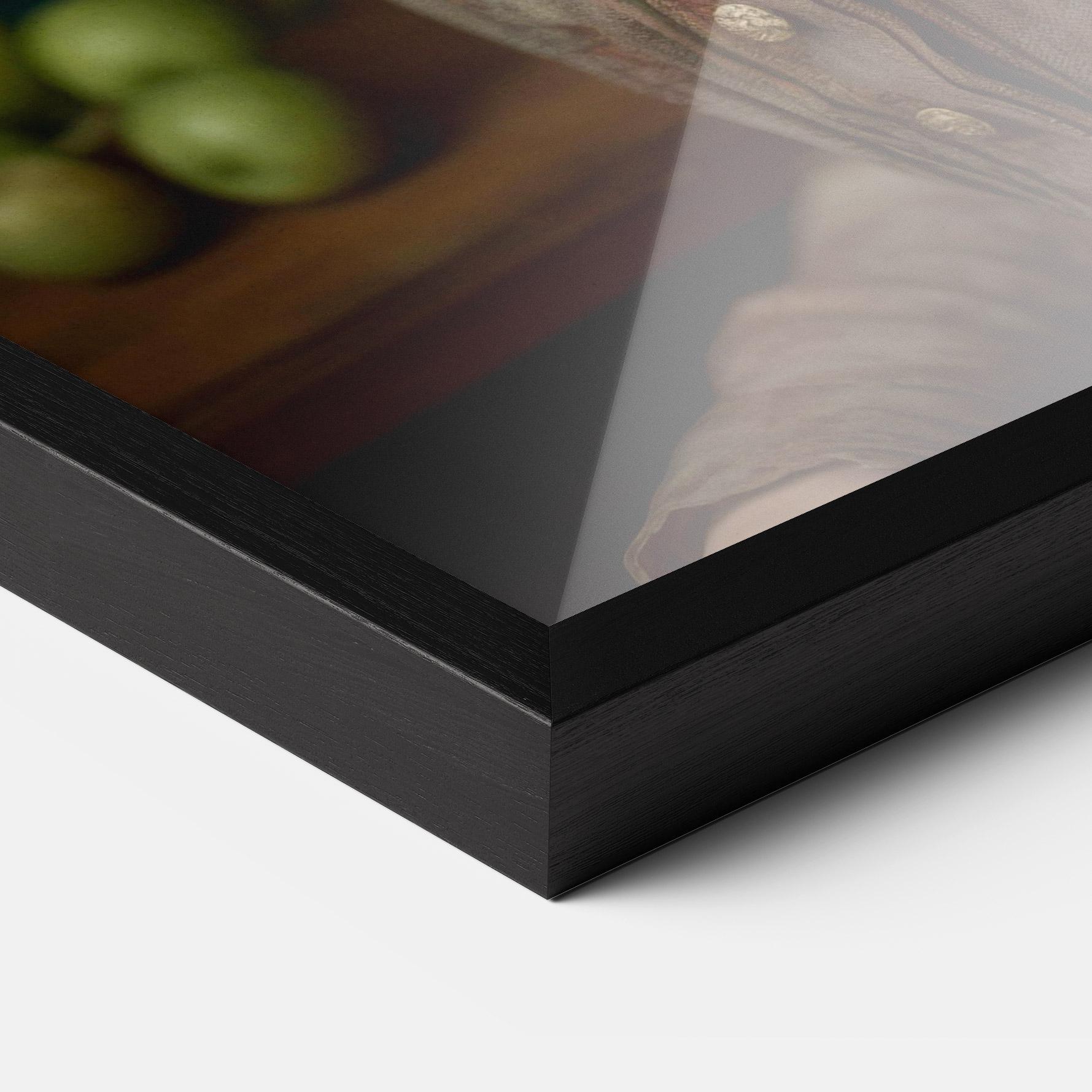 Gerahmte Poster Green Vintage Apple mockup 3