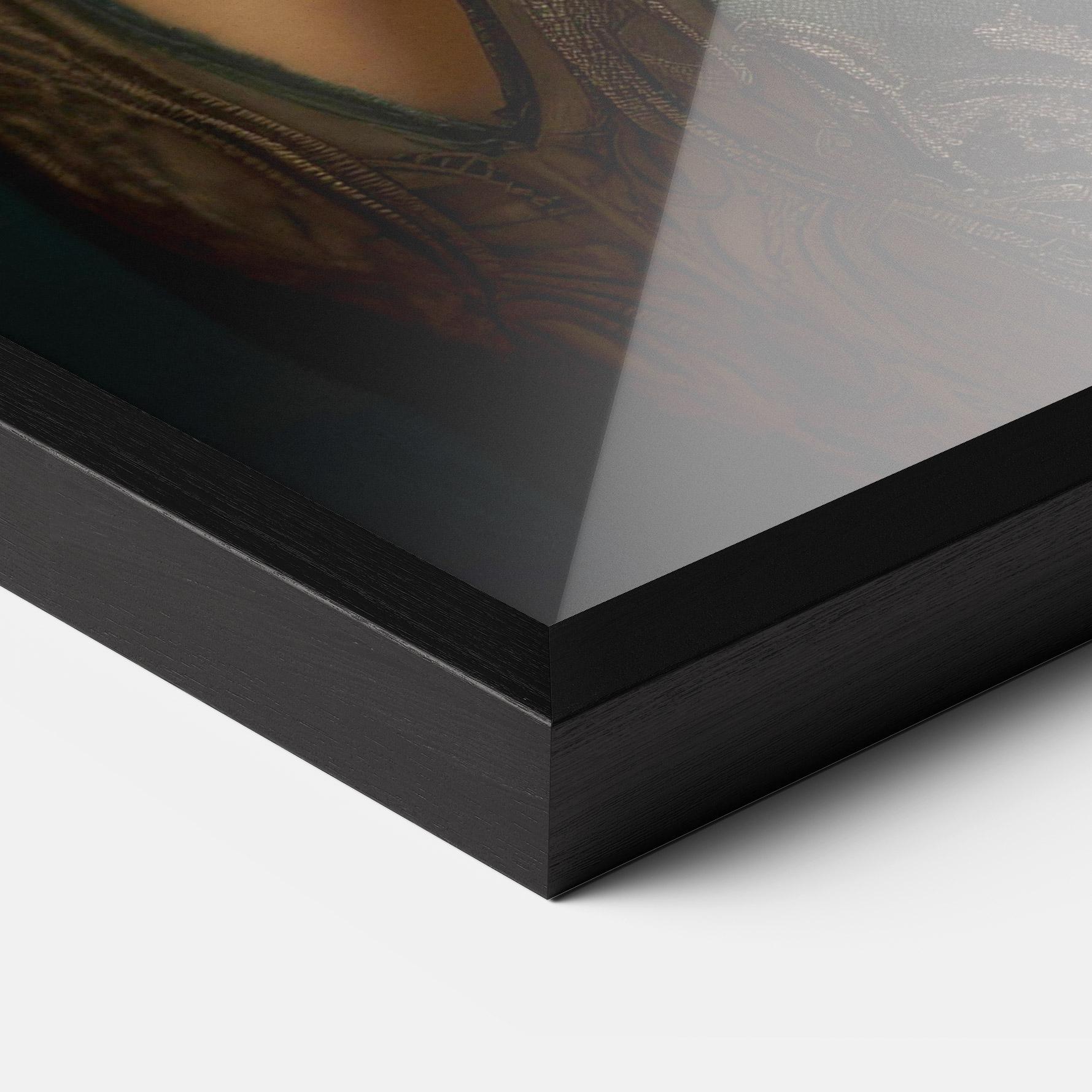 Gerahmte Poster Green Vintage Blouse mockup 3