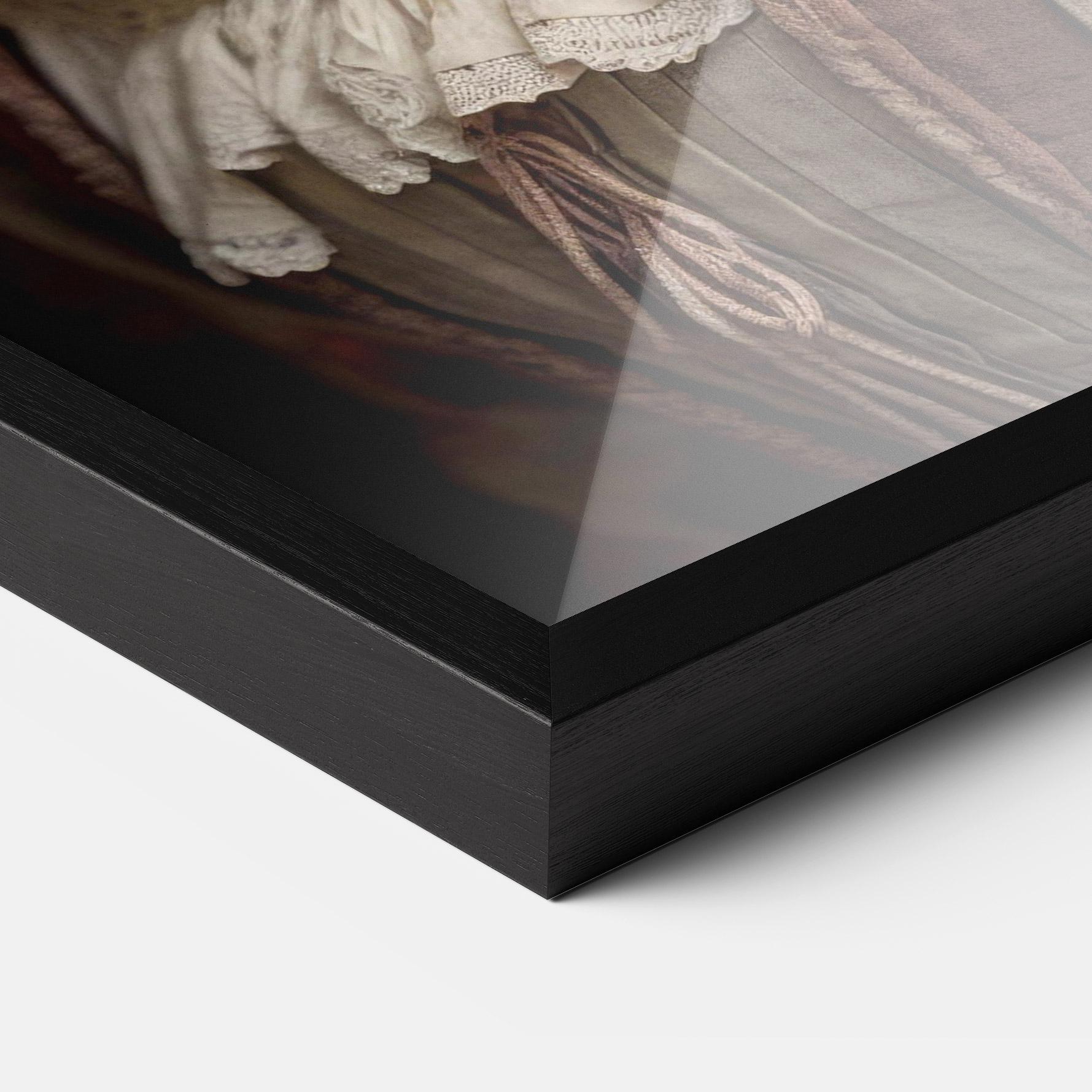 Gerahmte Poster Light Green Dress mockup 3