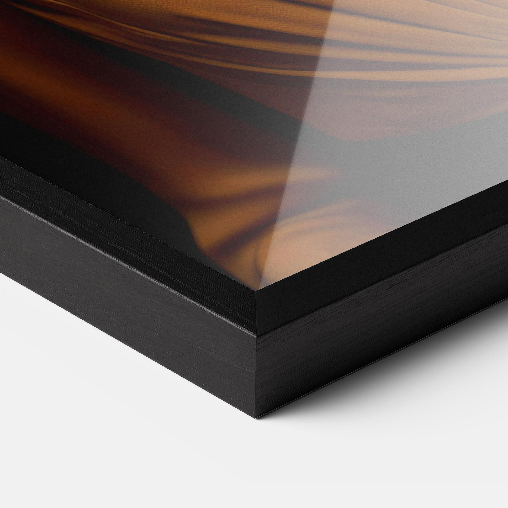 Gerahmte Poster Orange Blouse Pearls mockup 3