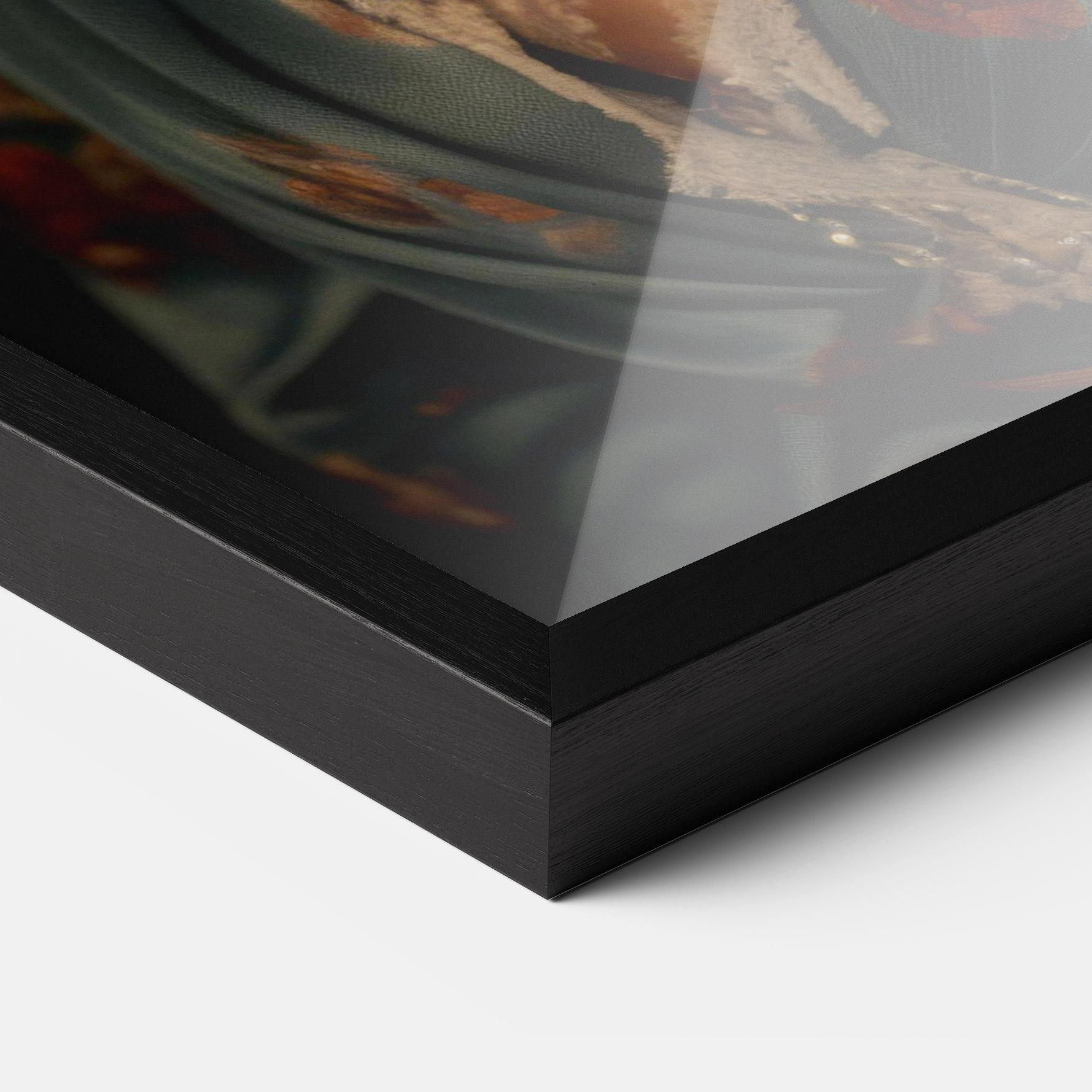 Gerahmte Poster Pink Flowers Dress mockup 3