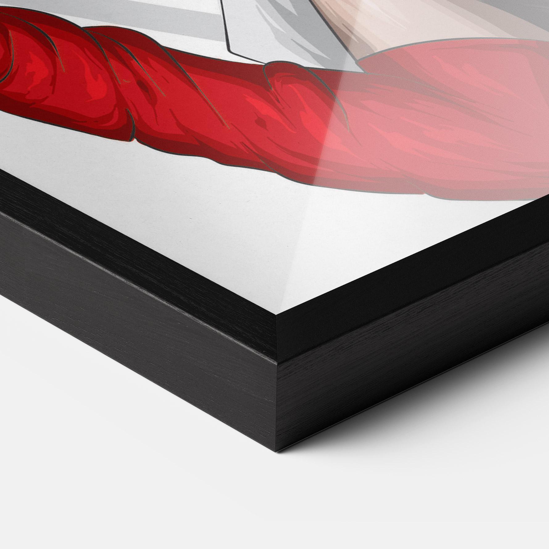 Gerahmte Poster Vintage Red Gloves mockup 3