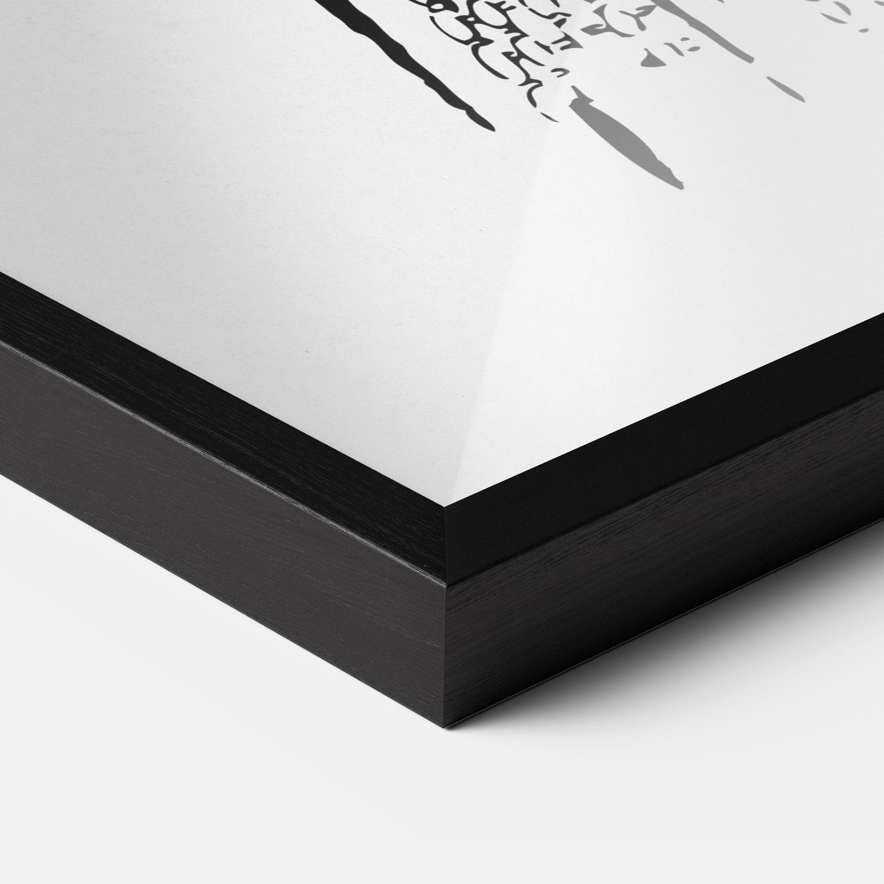 Gerahmte Poster Vintage Woman Line mockup 3