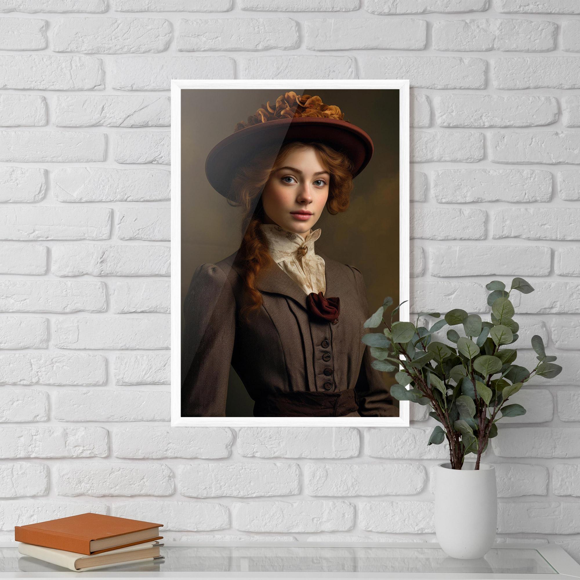 Gerahmte Poster Red Orange Hat mockup 5