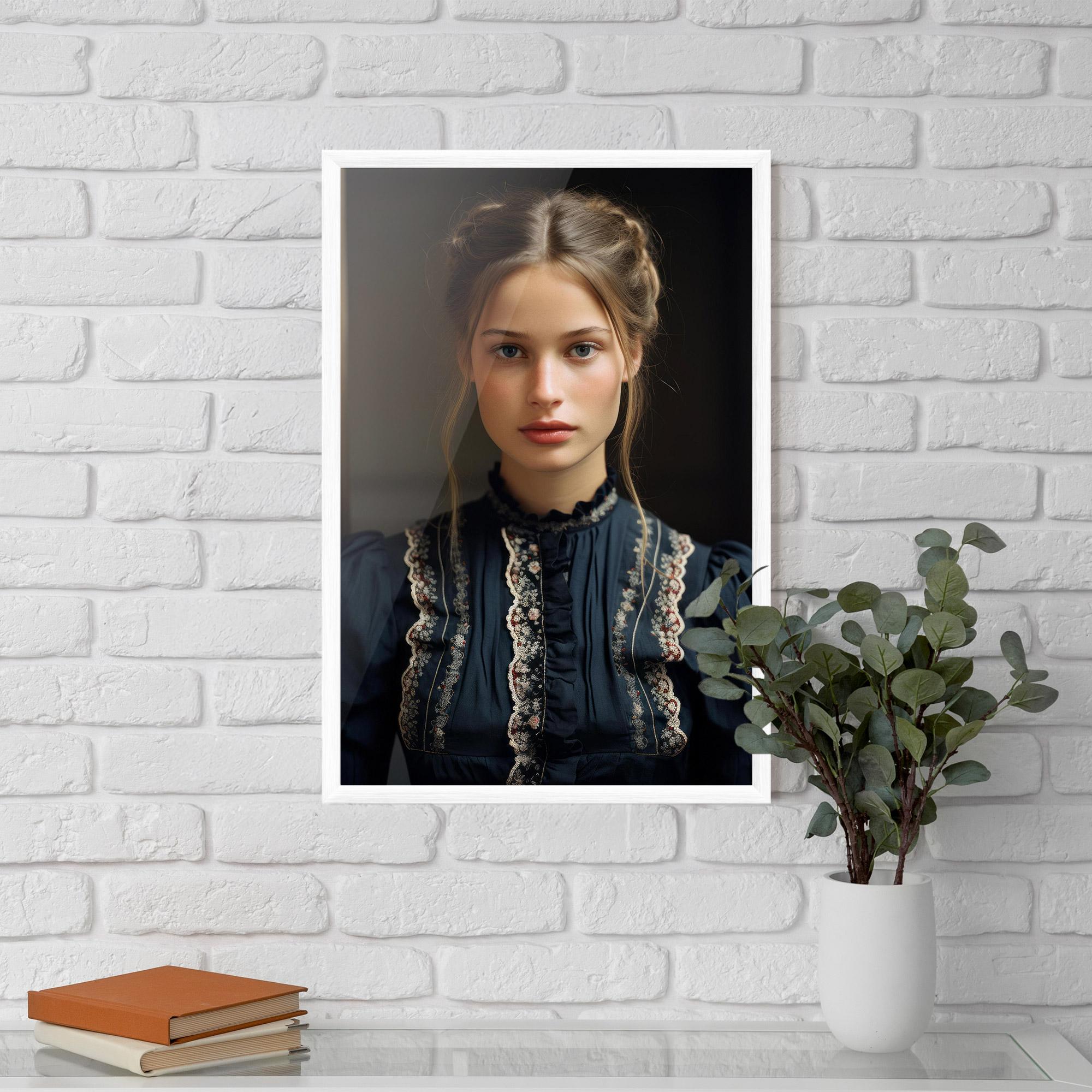 Gerahmte Poster Vintage Blue Eyes mockup 5