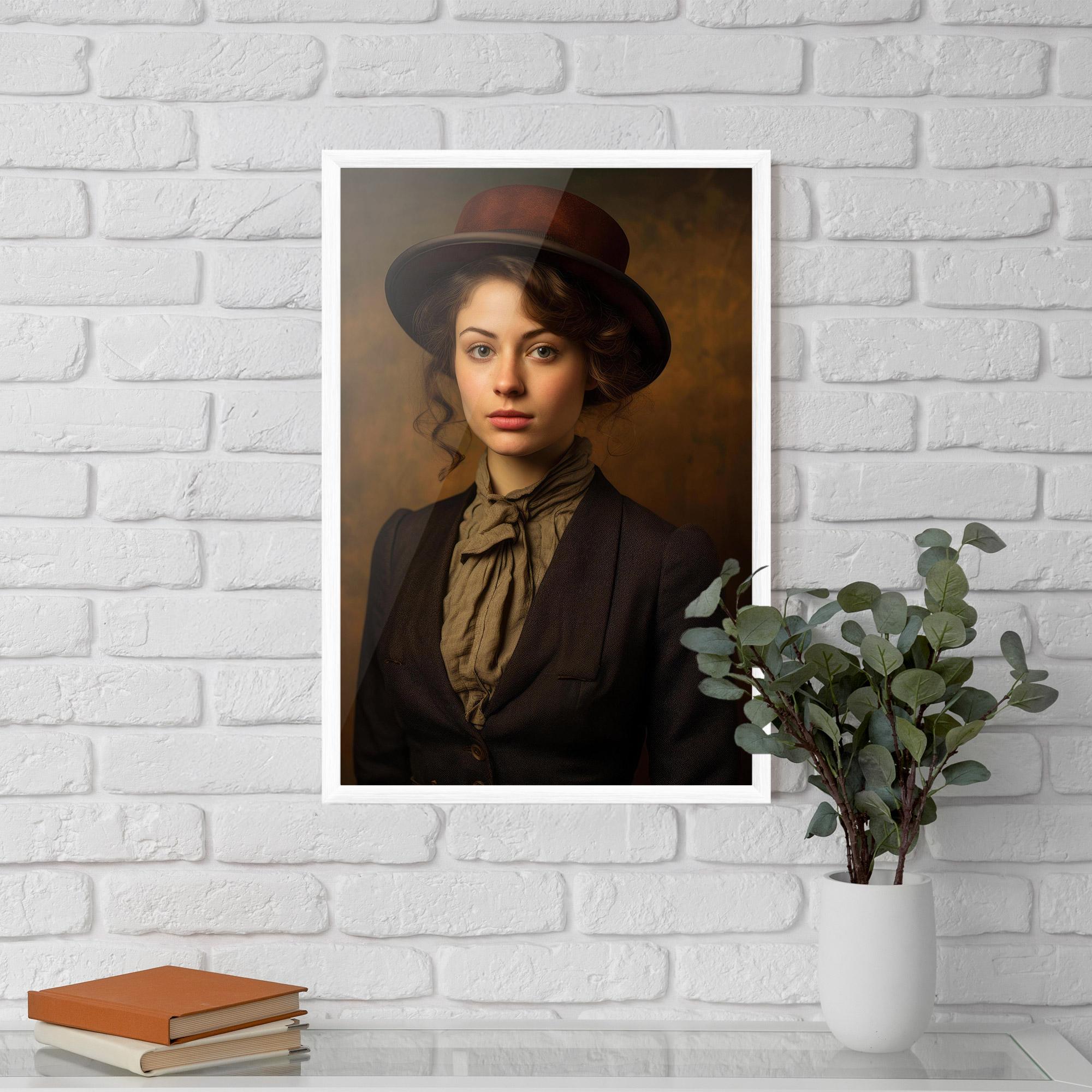 Gerahmte Poster Vintage Brown Hat mockup 5