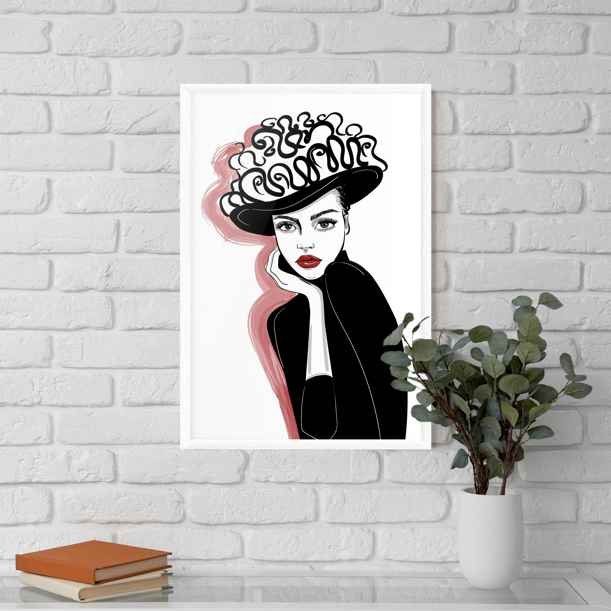 Gerahmte Poster Vintage Drawing mockup 5