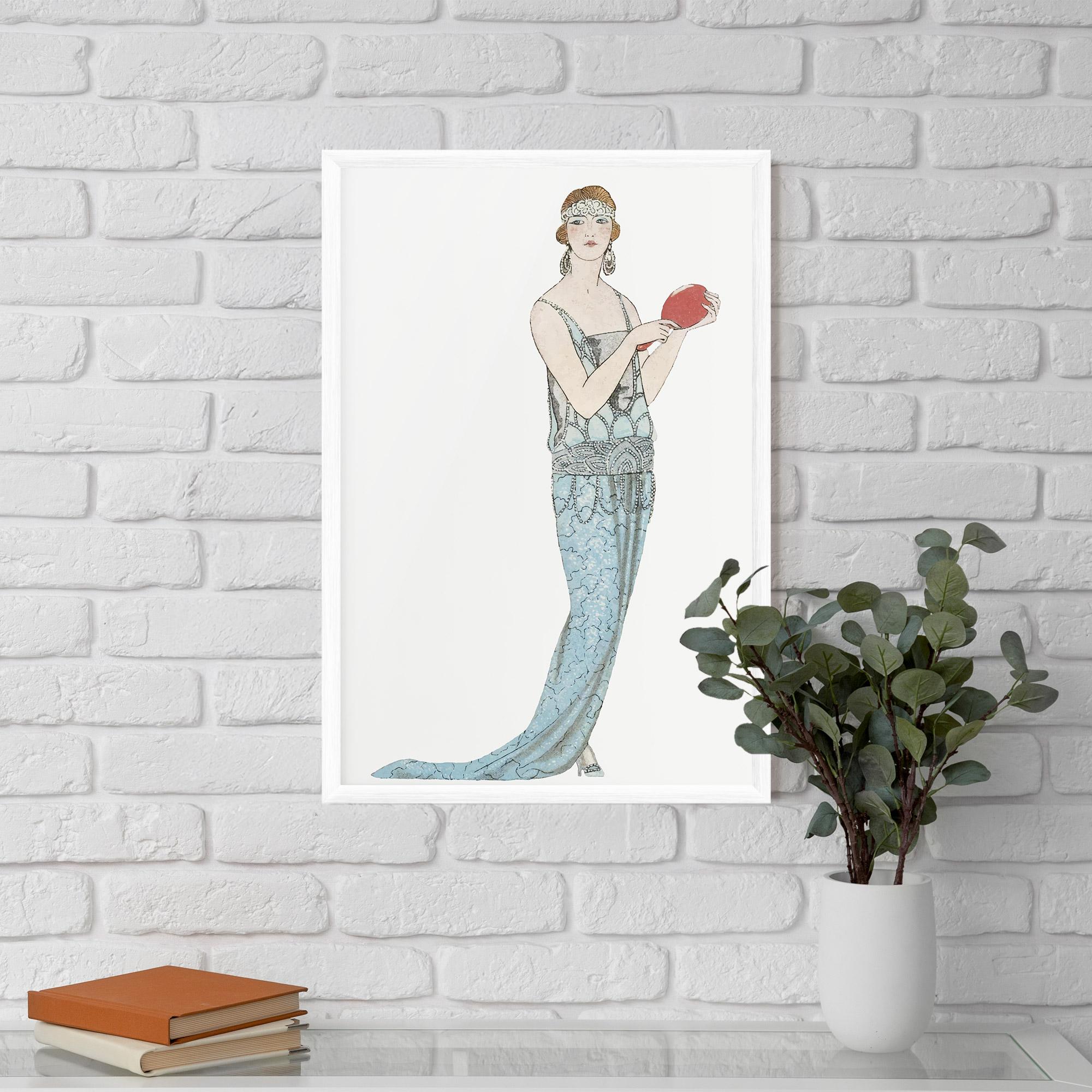 Gerahmte Poster Vintage Old Drawing mockup 5