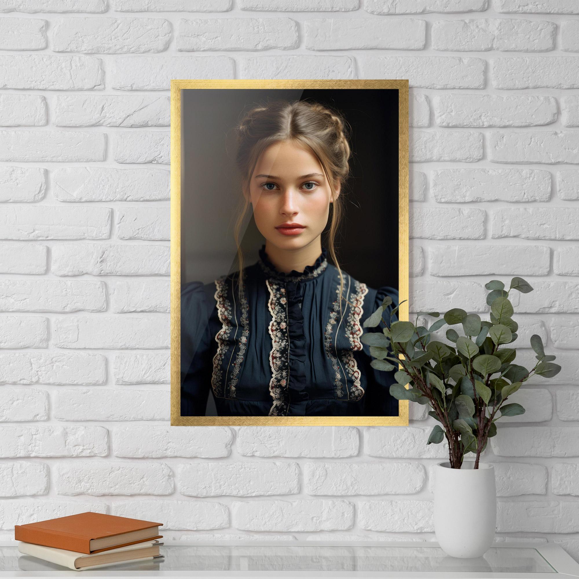 Gerahmte Poster Vintage Blue Eyes mockup 5