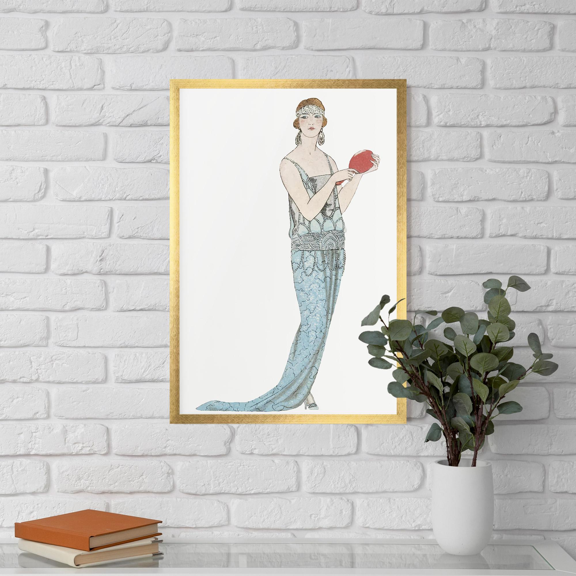 Gerahmte Poster Vintage Old Drawing mockup 5