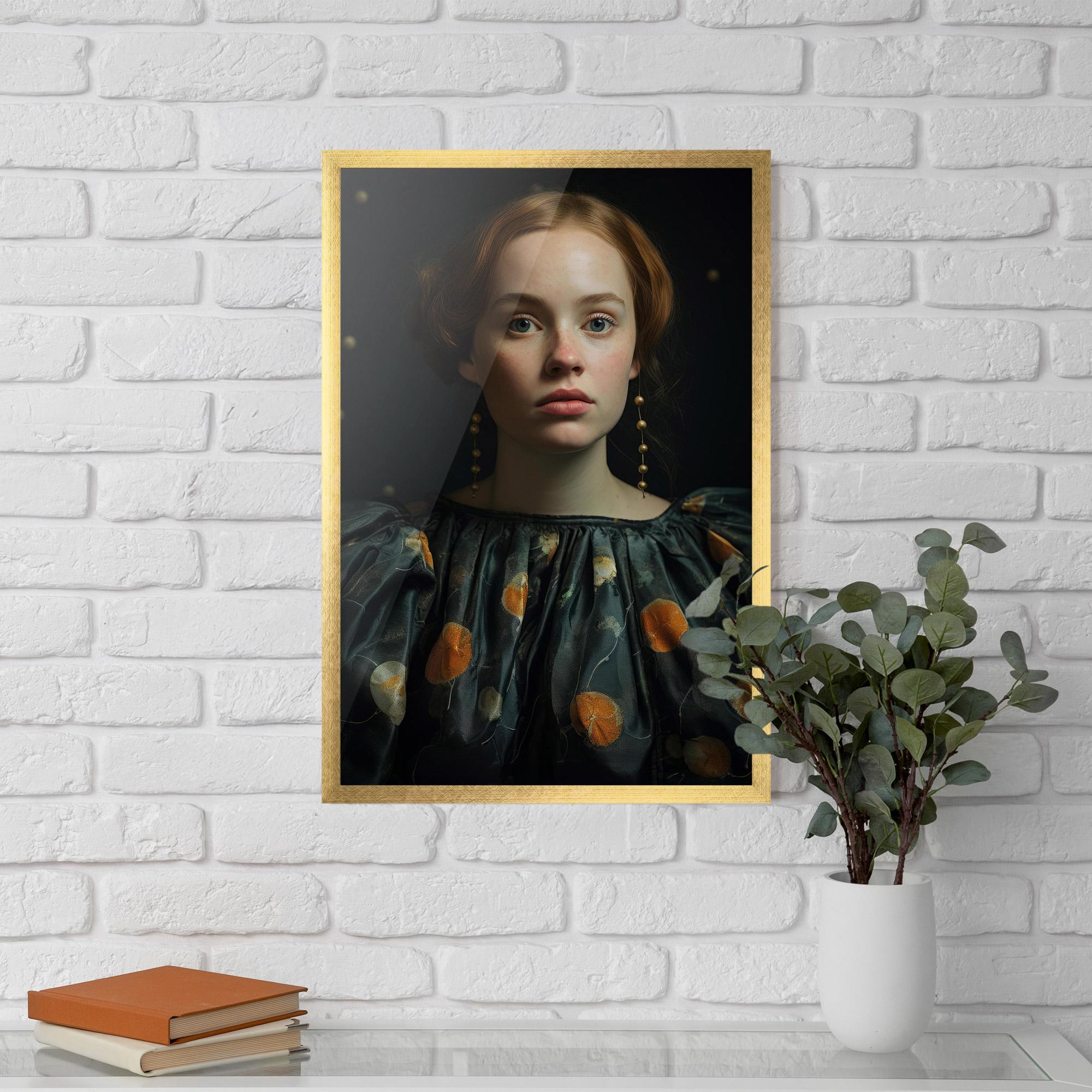 Gerahmte Poster Vintage Red Hair mockup 5