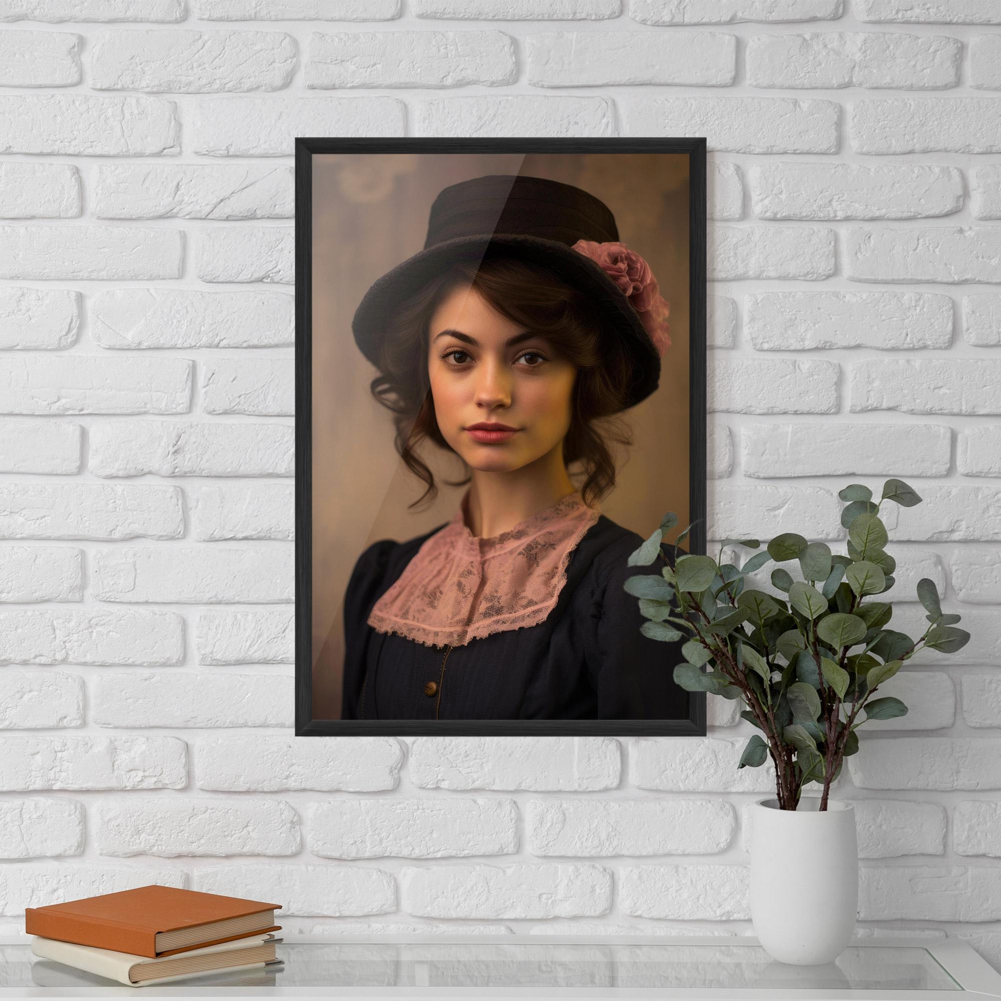 Gerahmte Poster Dark Blue Dress mockup 5